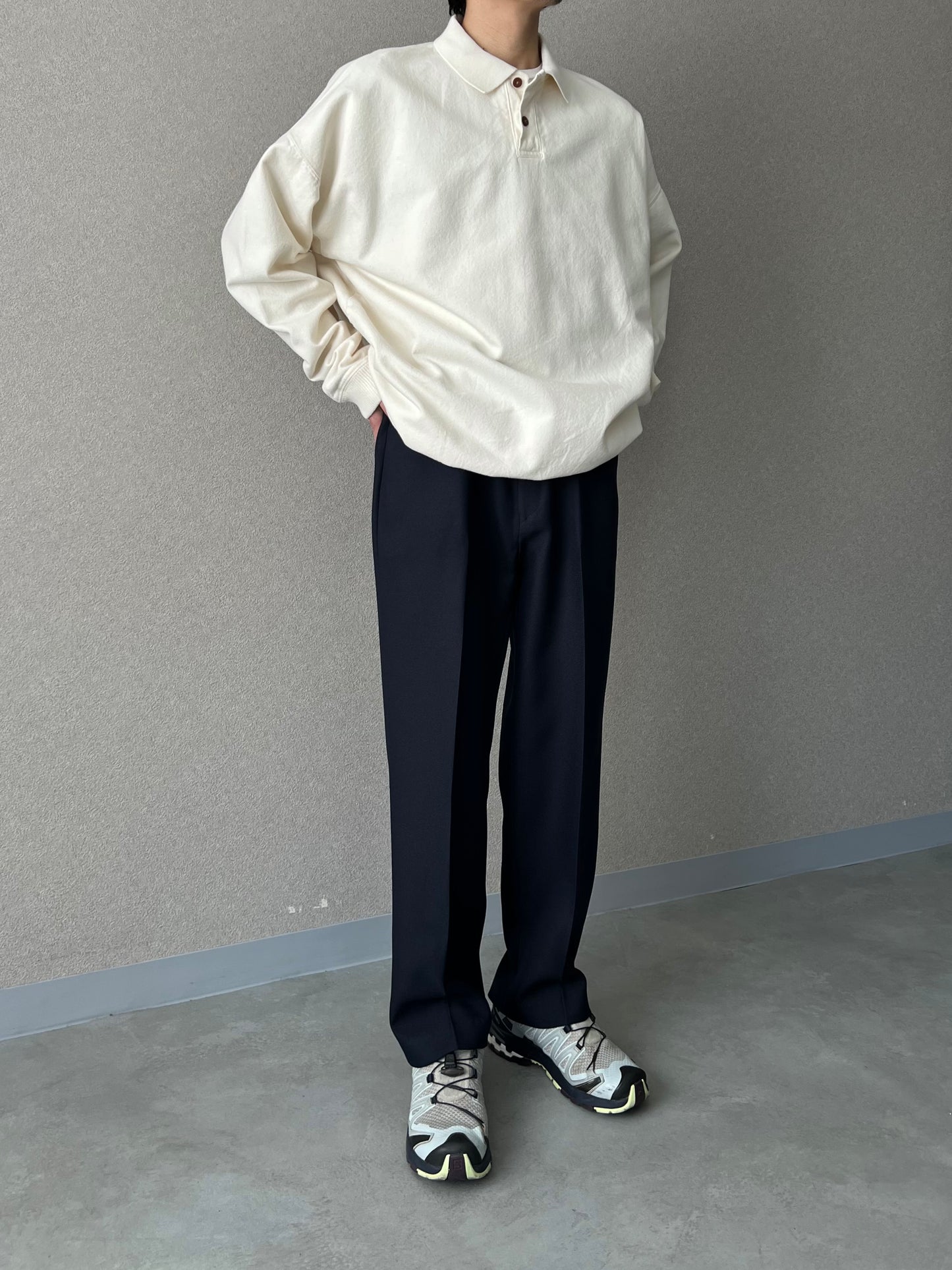 90's ORVIS sweat polo shirt "Made in USA"