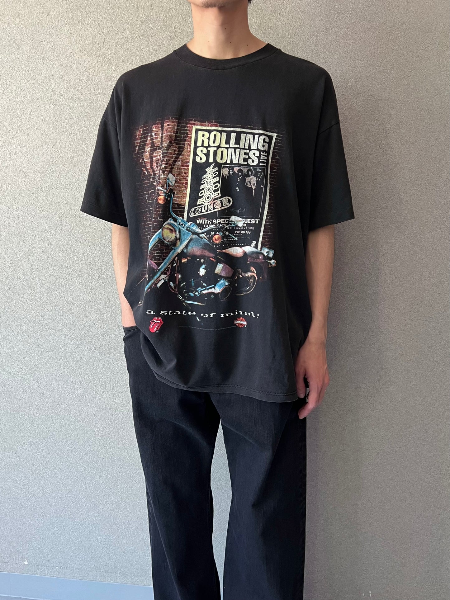 90's The Rolling Stones × Harley-Davidson t-shirt "Made in USA"