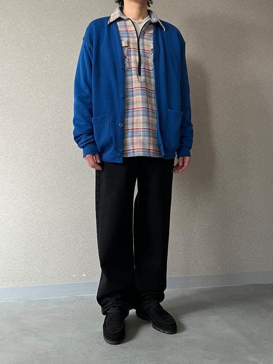 80's JERZEES sweat cardigan "DEAD STOCK"