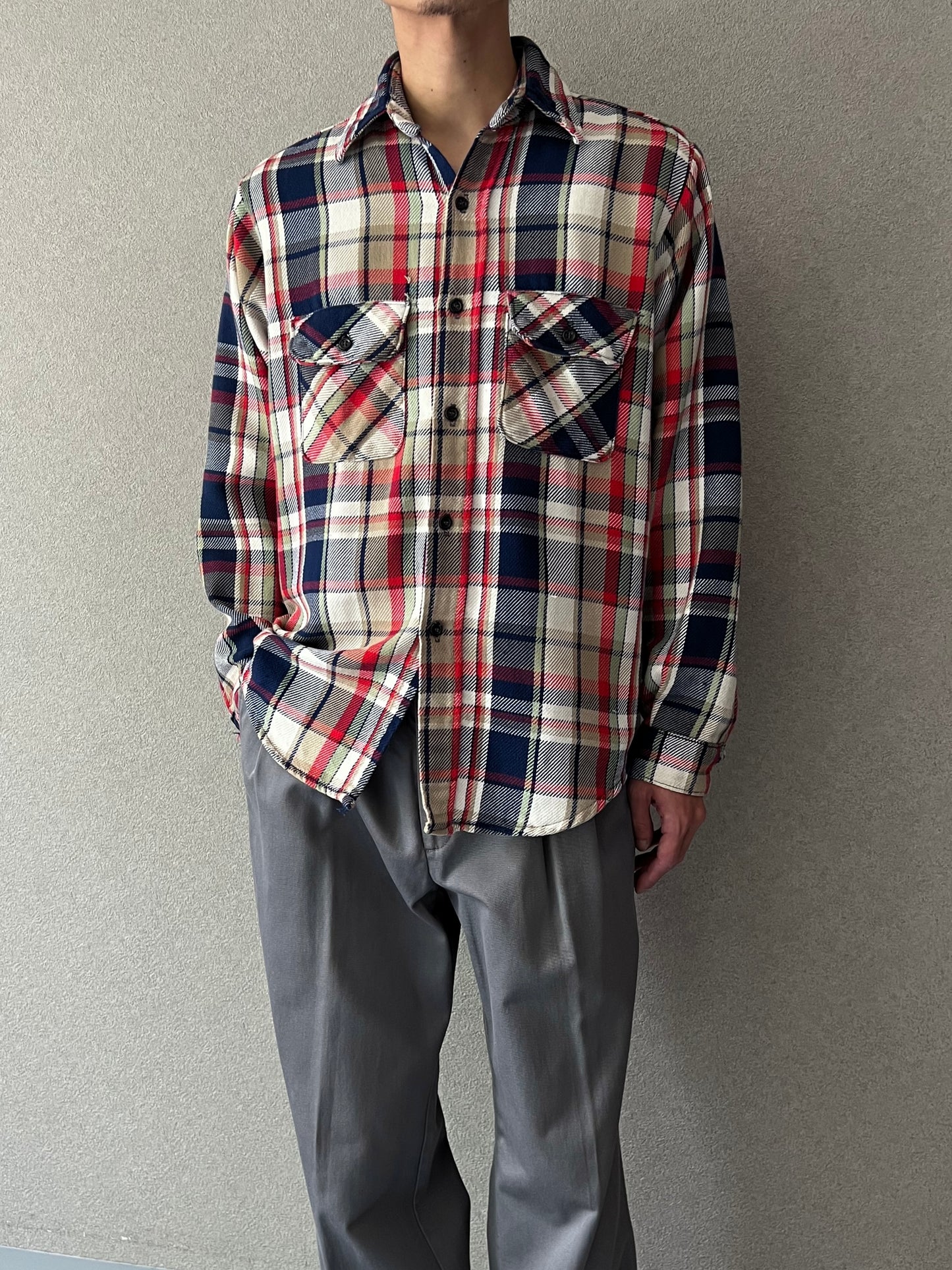 70's〜 FIVE BROTHER flannel shirt "Made in USA"