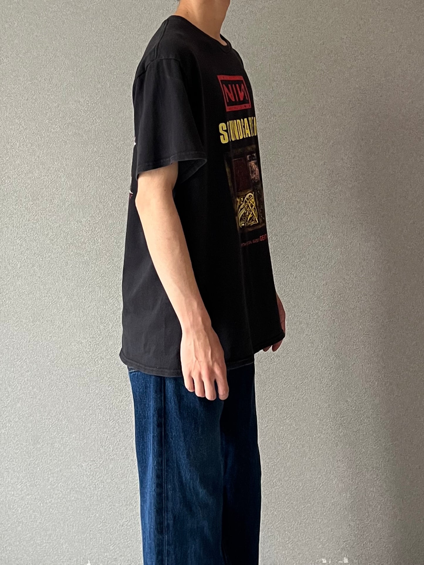 10's Nine Inch Nails × SOUNDGARDEN music t-shirt