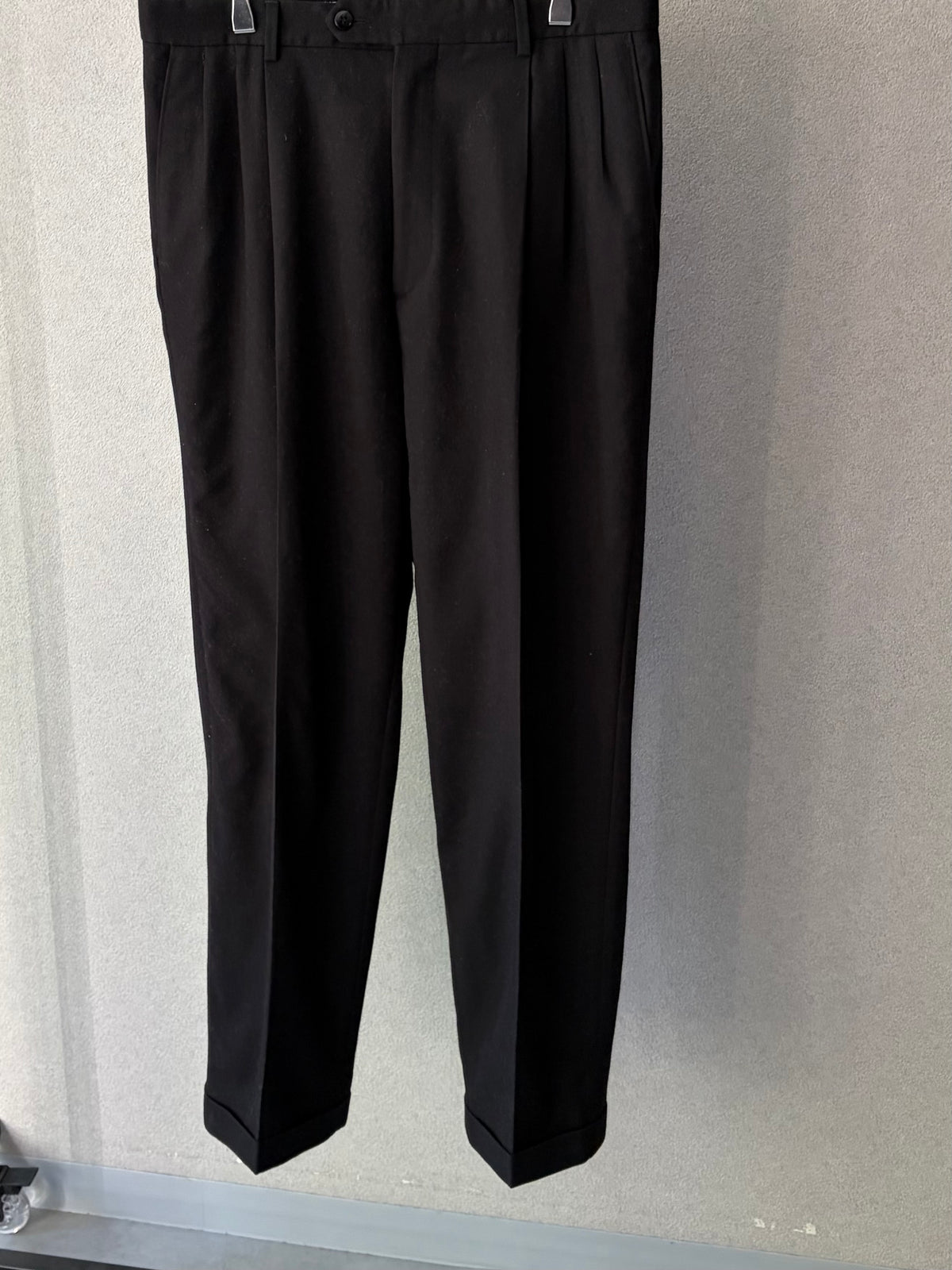 90's UNKNOWN wool flannel slacks "Made in ITALY"