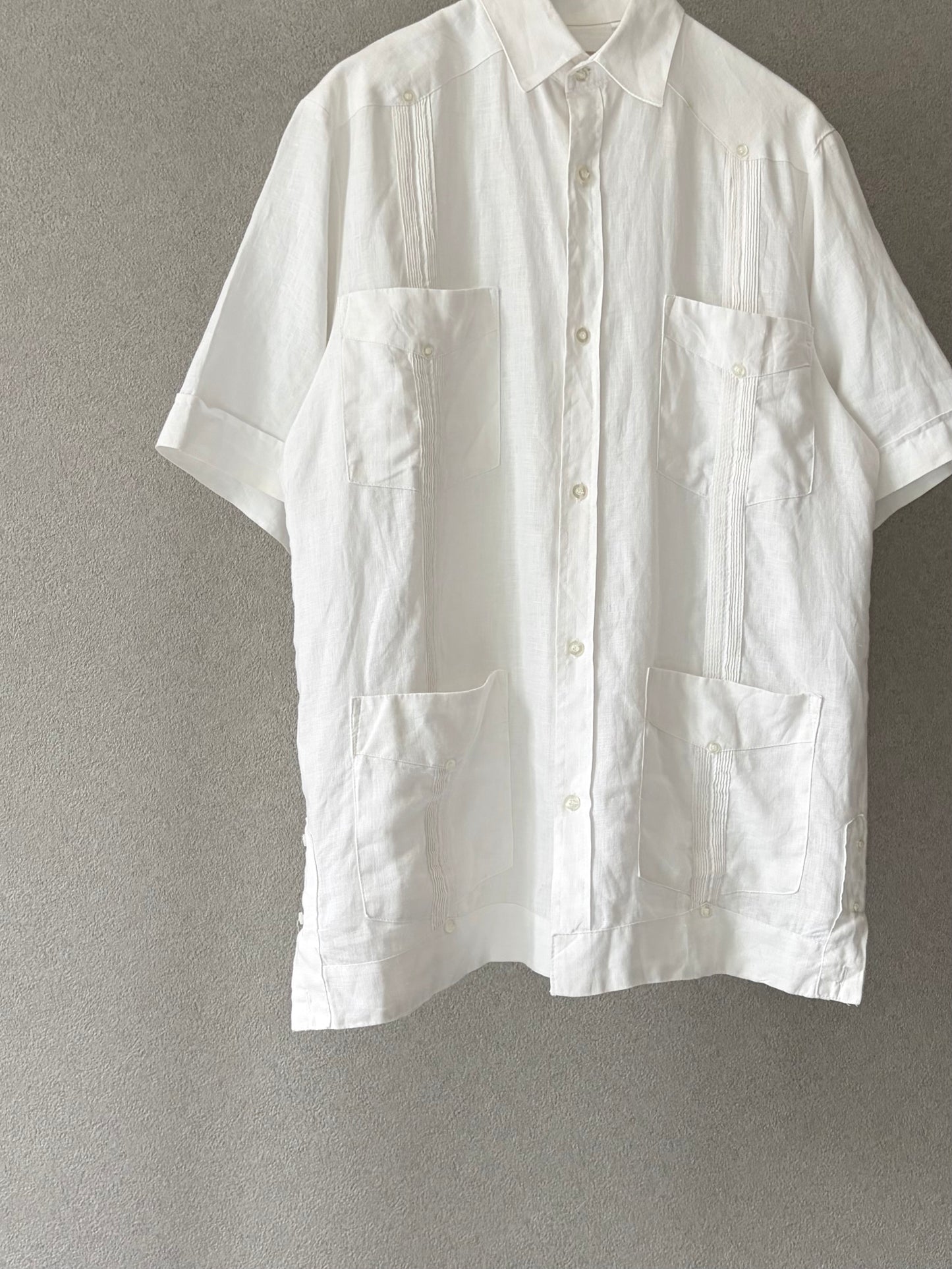 90's MY CUBAN STORE linen guayabera shirt