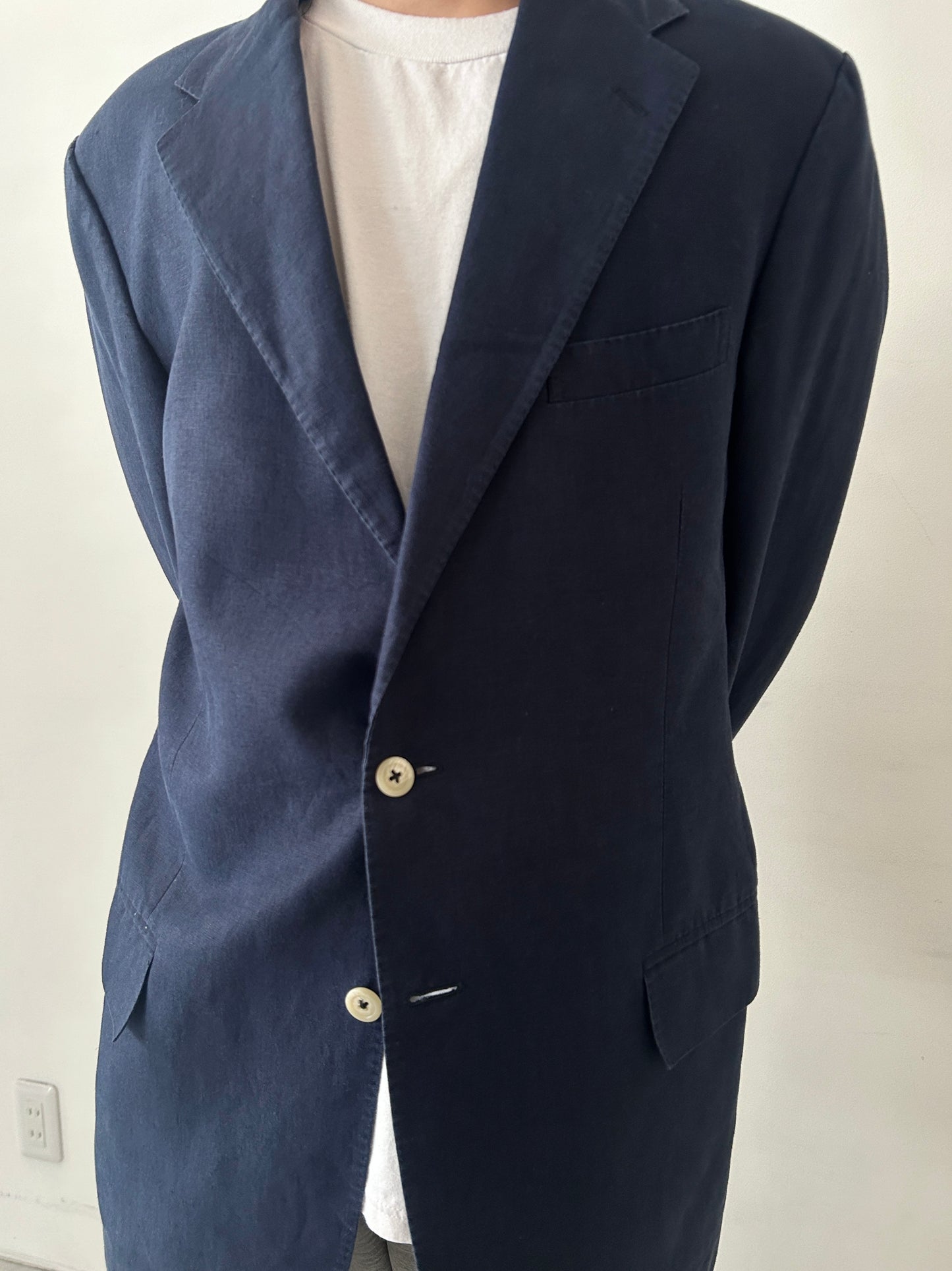 90's Polo Ralph Lauren linen tailored jacket "Made in ITALY"