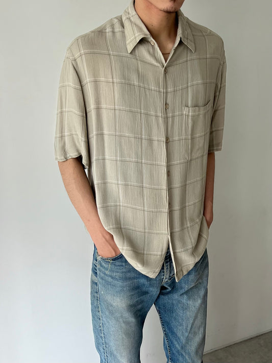 90's PERRY ELLIS rayon shirt