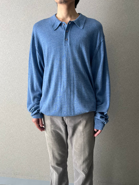 00's JOS.A.BANK knit polo shirt