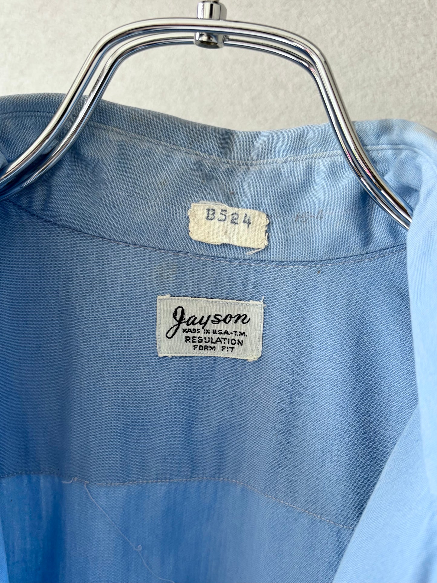 60's VINTAGE work shirt "Made in USA"