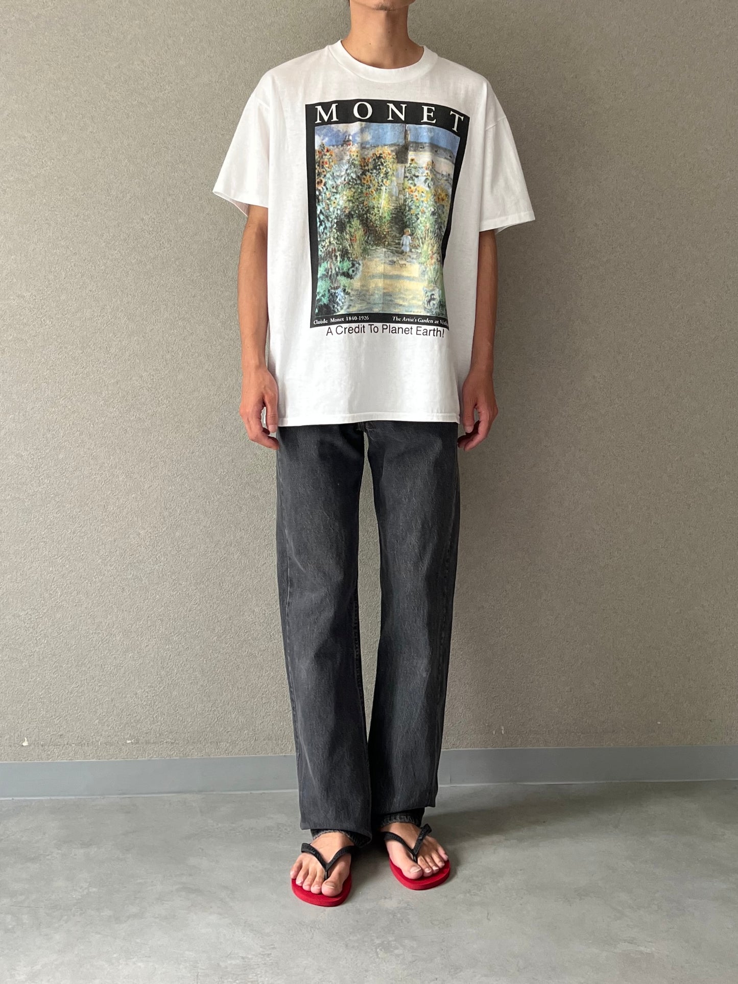 90's〜 CLAUDE MONET art t-shirt