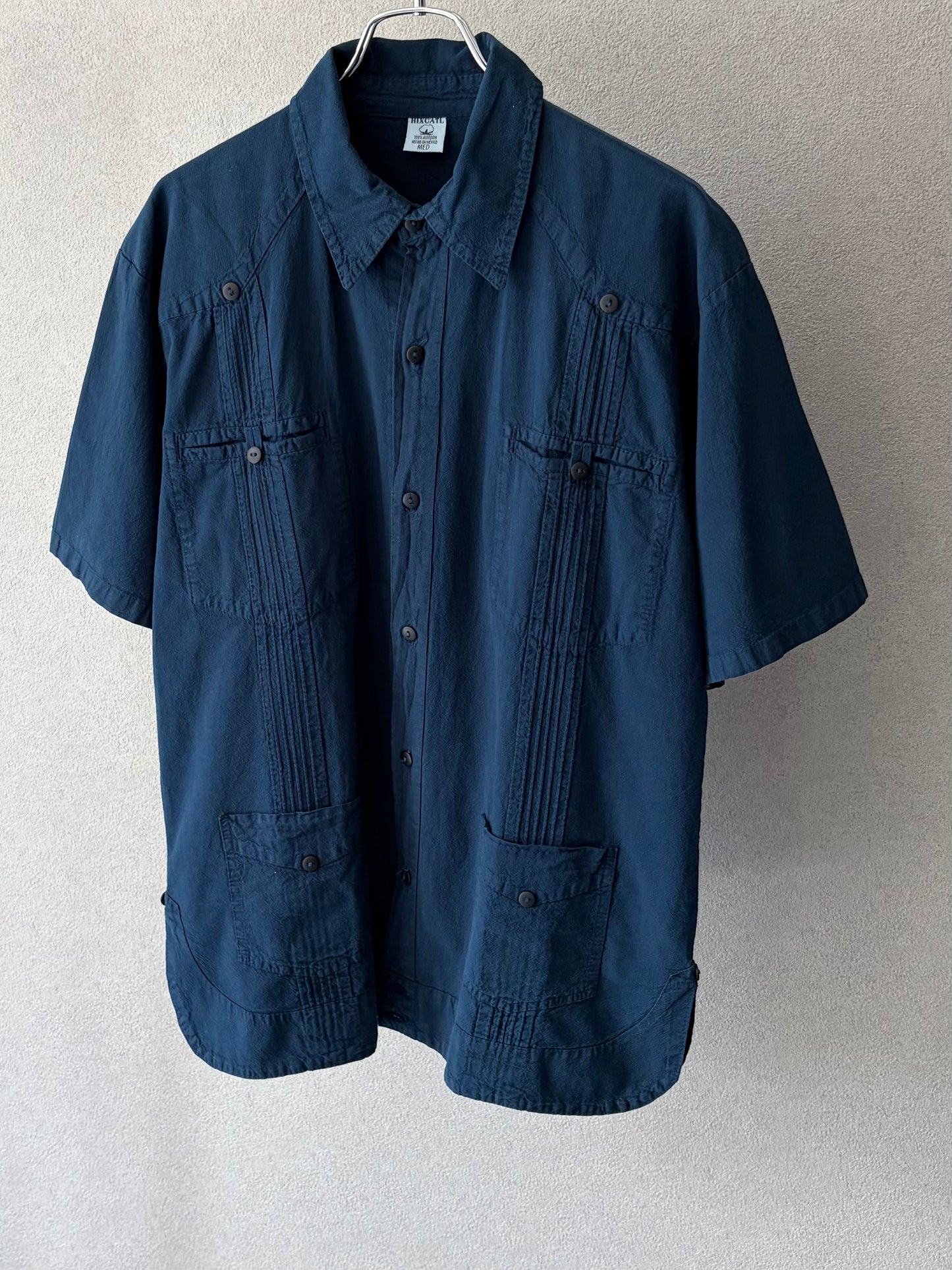 90's HIXCATL guayabera shirt