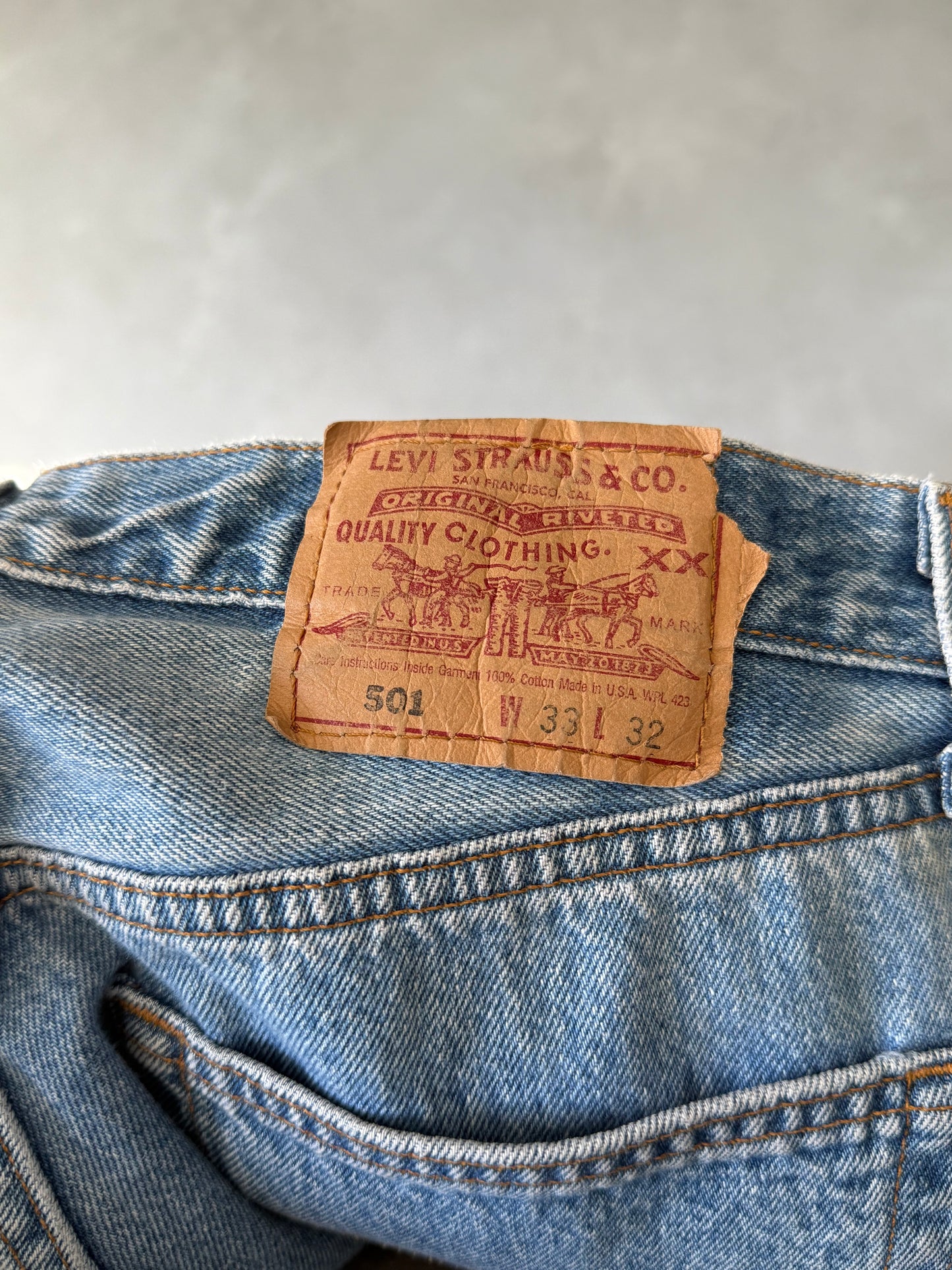 90's Levi's 501 denim pants "Made in USA"