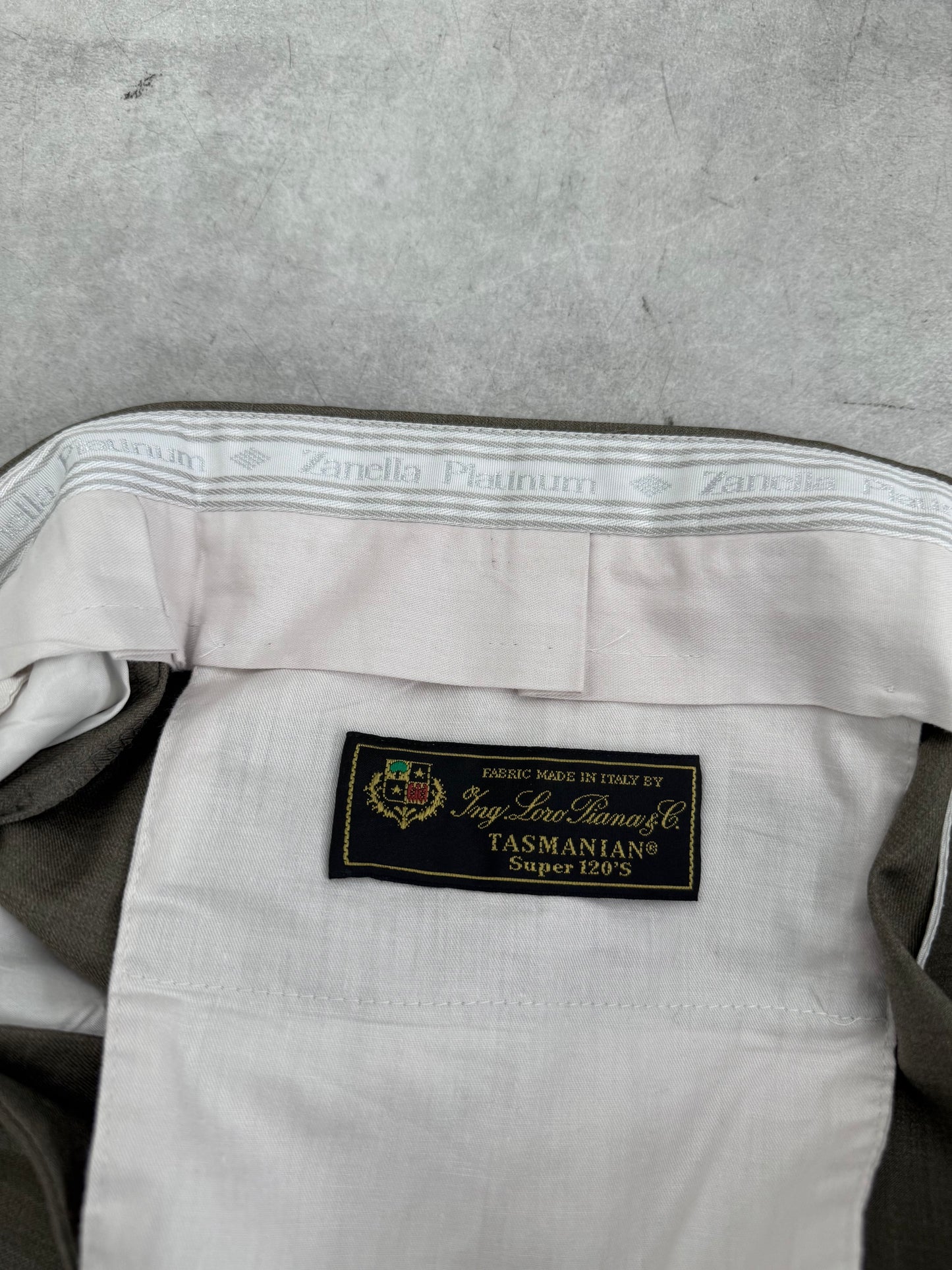 00's Zanella × Loro Piana wool slacks "Made in ITALY
