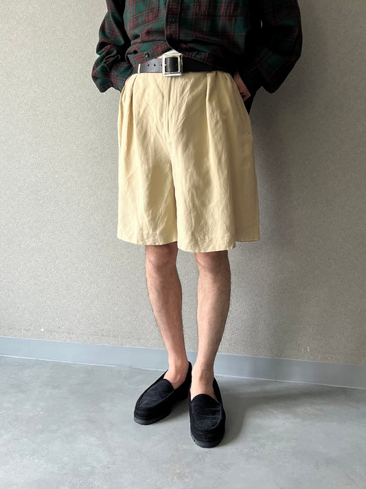 90's Polo Ralph Laure linen×silk shorts