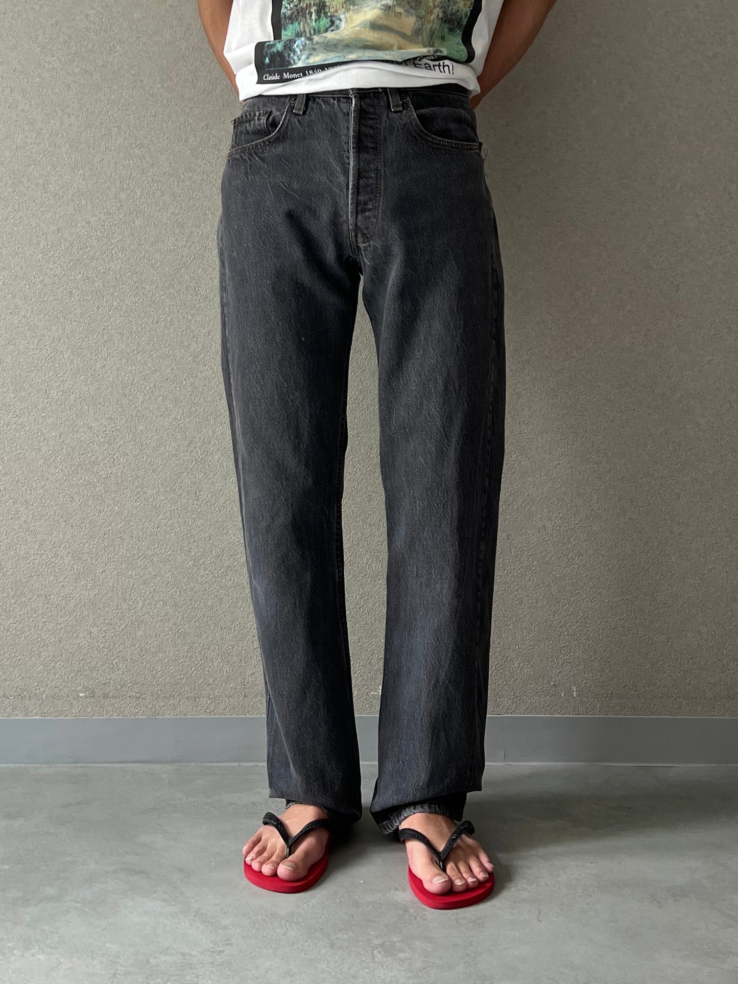 80's Levi's 501 denim pants "Yarn dyed"
