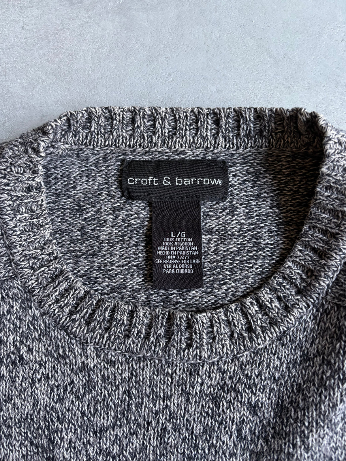 00's croft & barrow cotton knit sweater