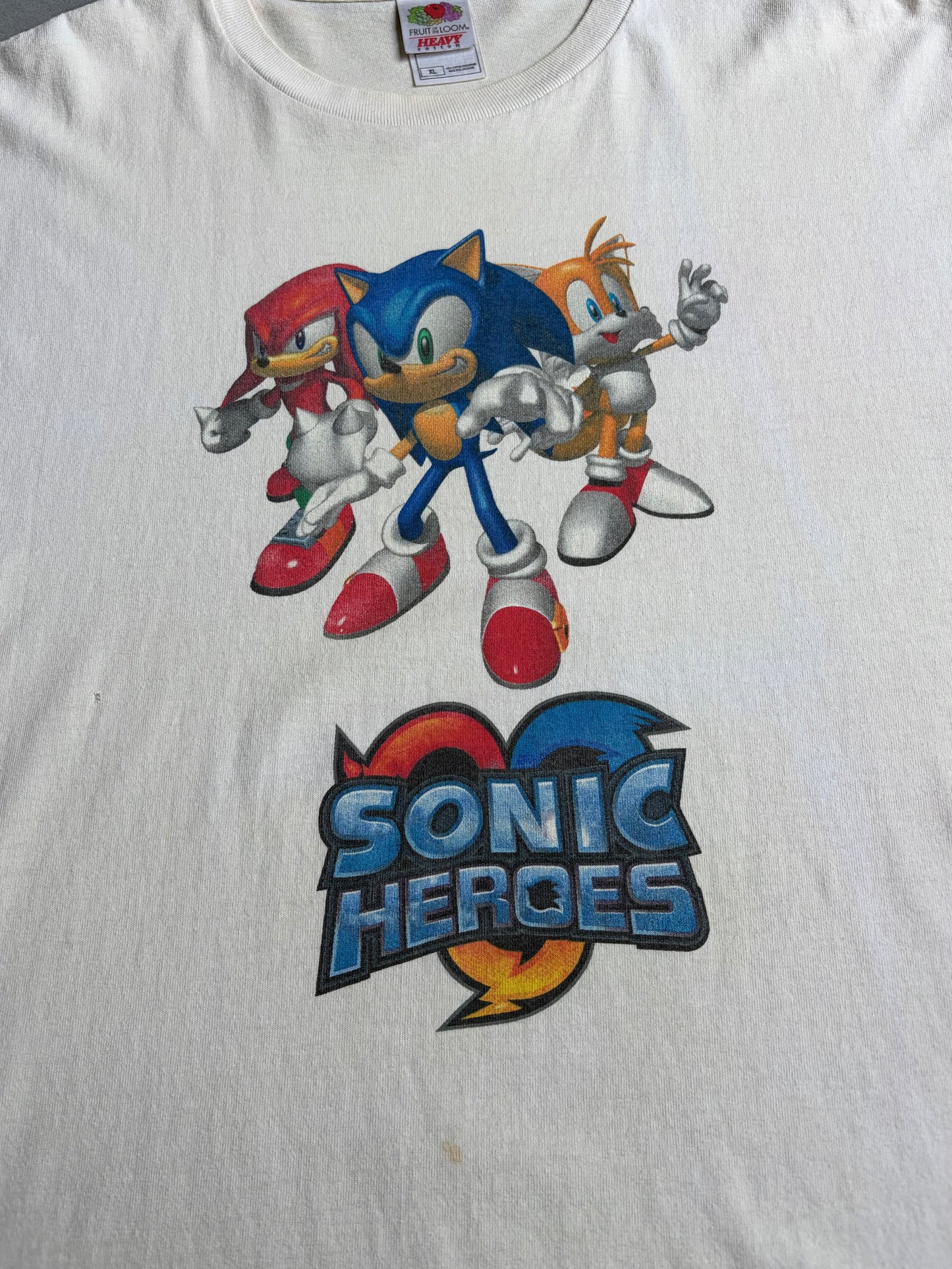 00's SONIC HEROES print t-shirt
