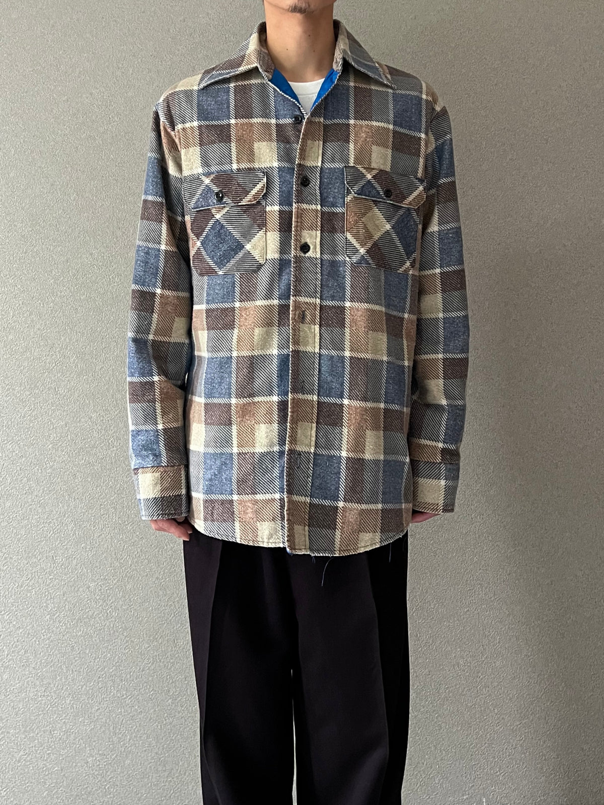 80's Fieldmaster quilting lining flannel shirt