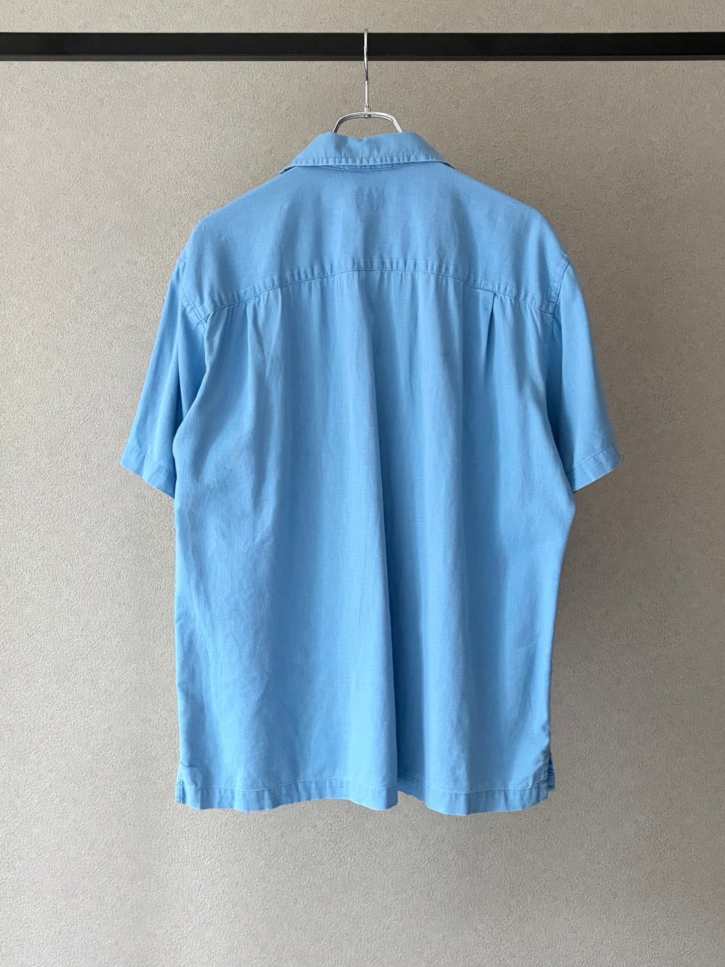 00's GAP open collar linen shirt