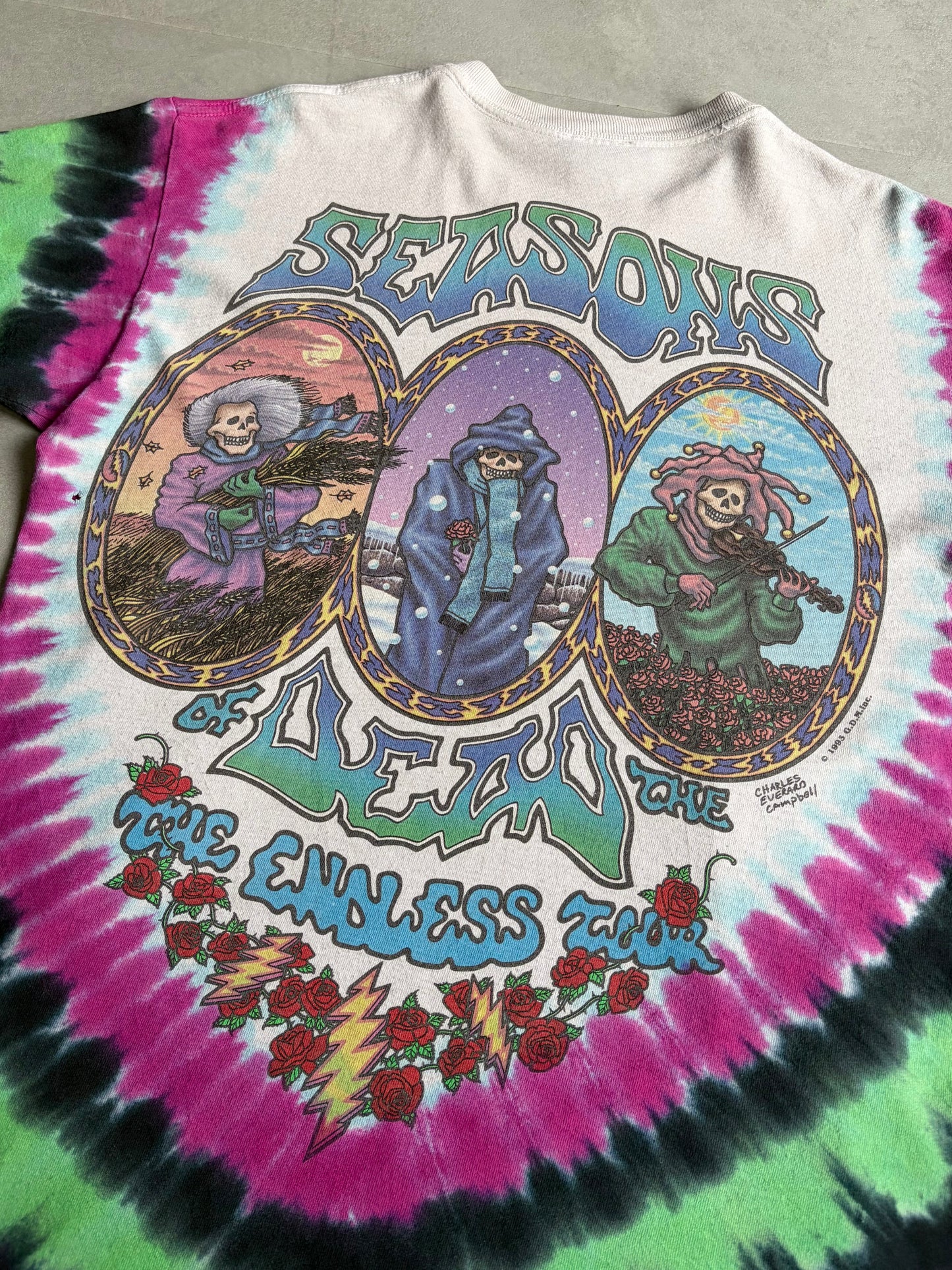 90's GRATEFUL DEAD music t-shirt