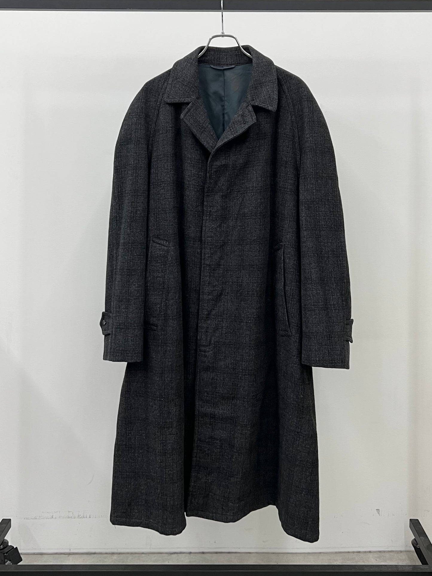 60's Alligator wool balmacaan coat