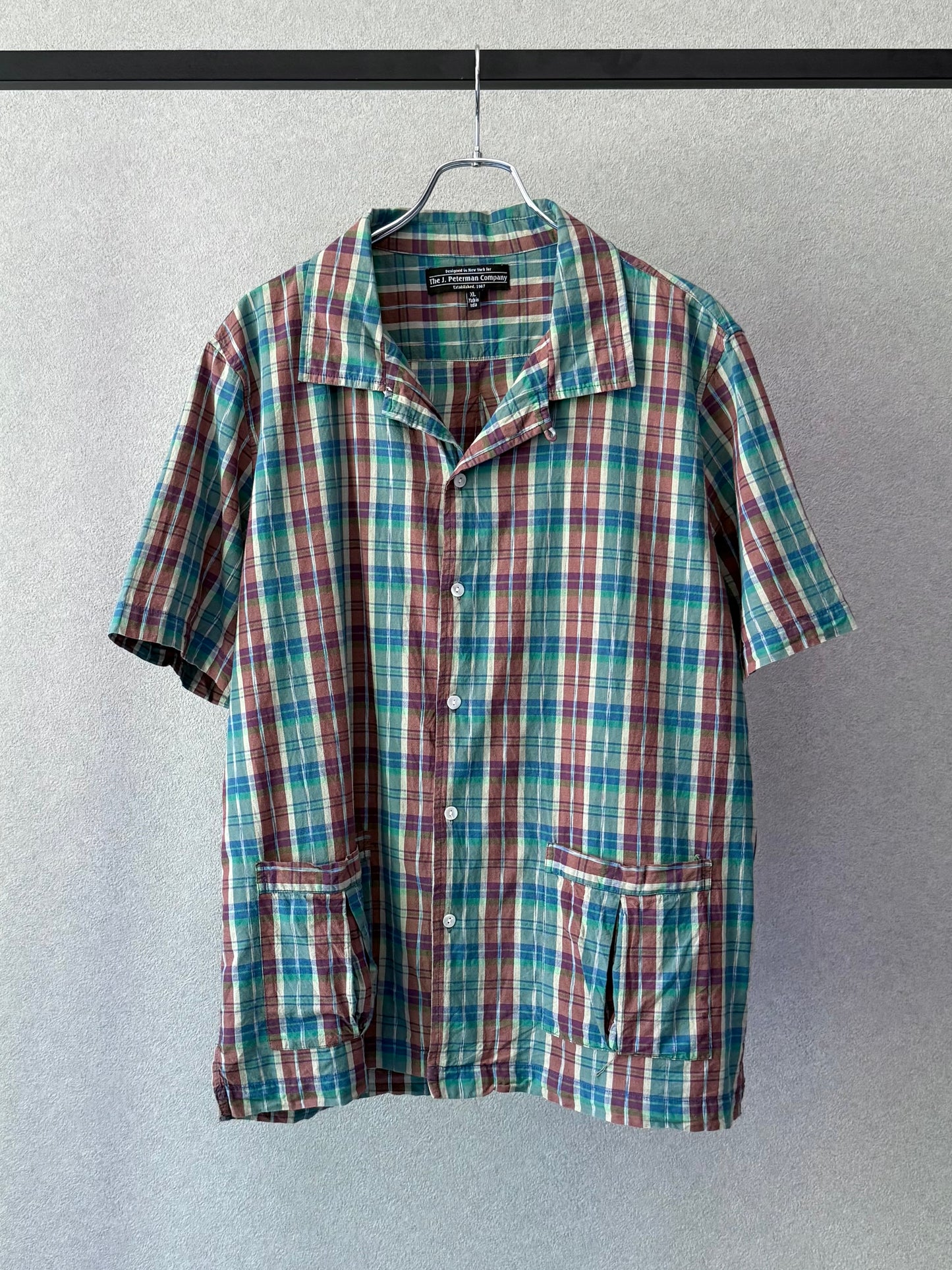 00's The J.Peterman Company open collar shirt