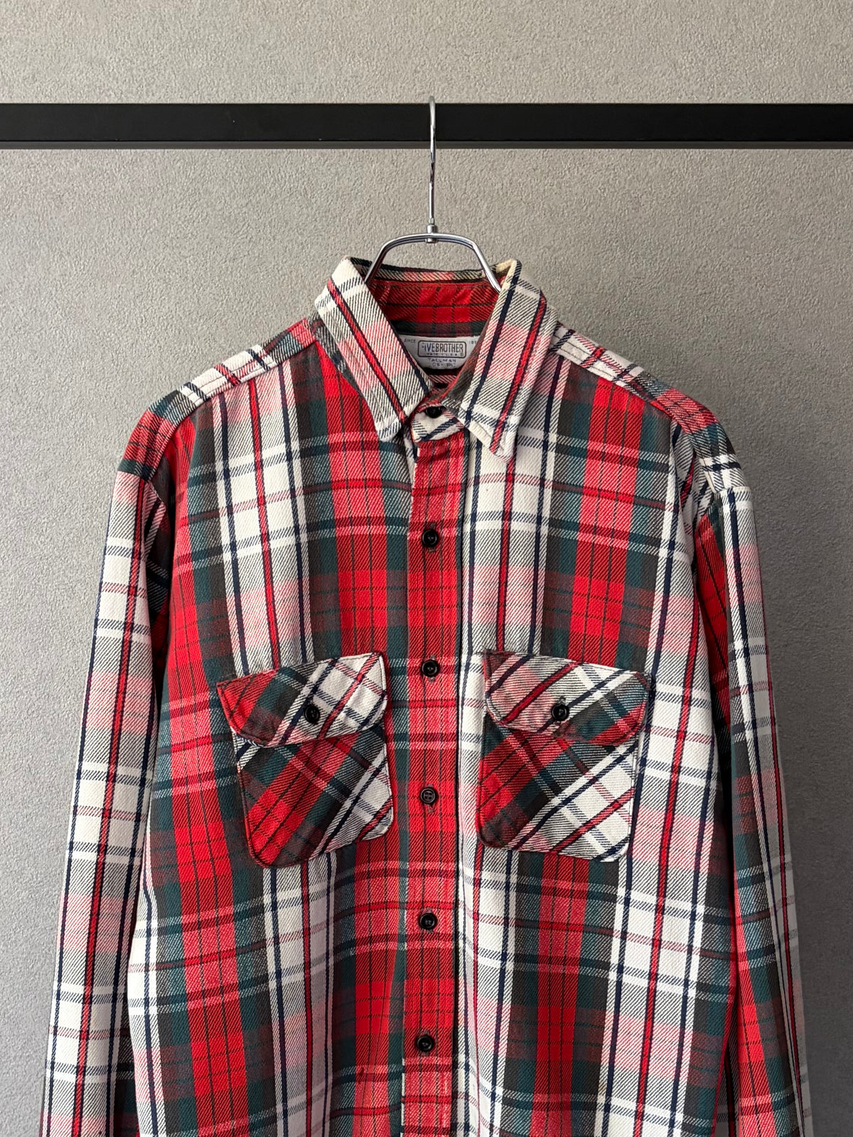 70's〜 FIVE BROTHER flannel shirt "Made in USA"