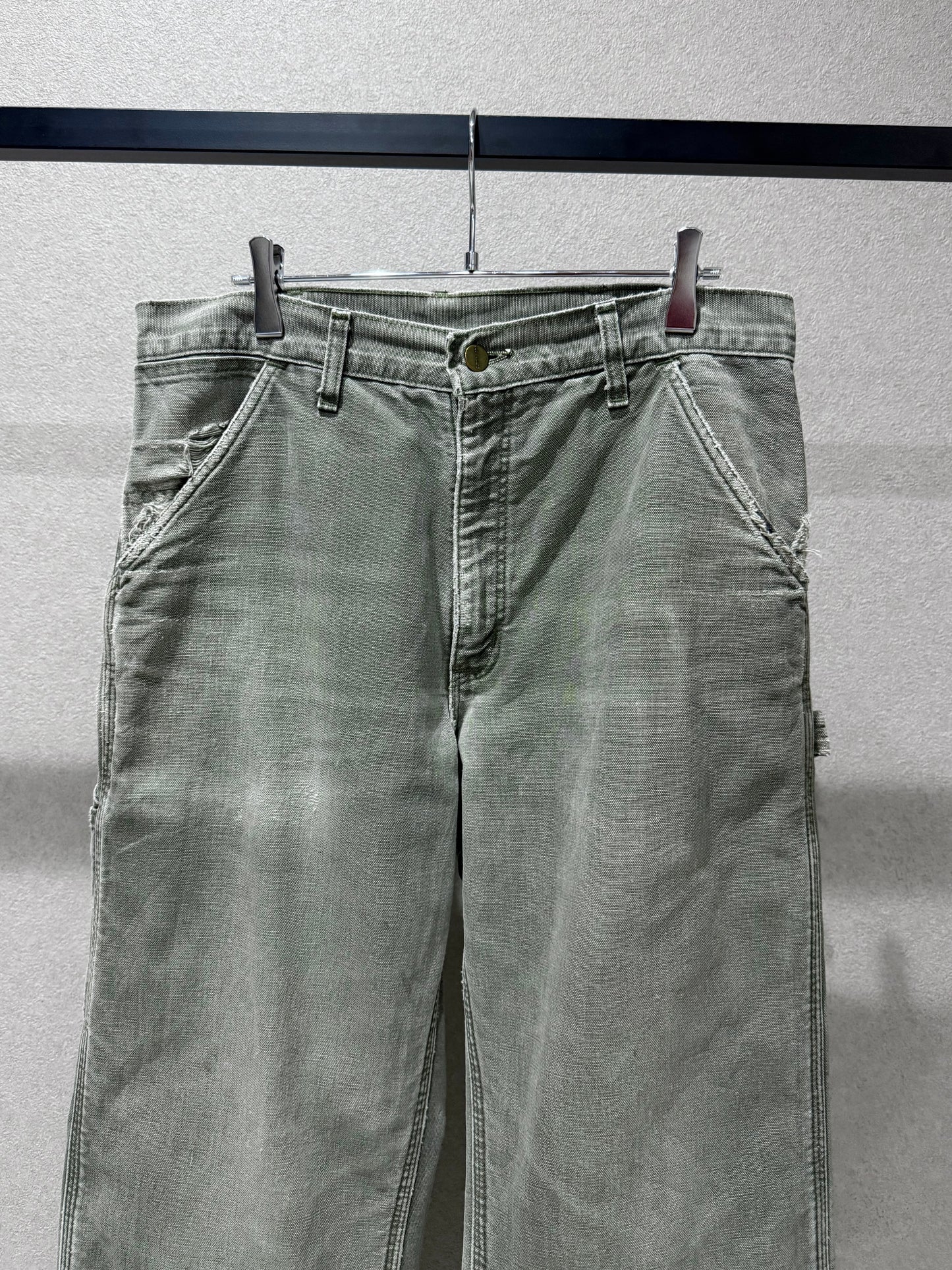 00's carhartt flannel lining painter pants