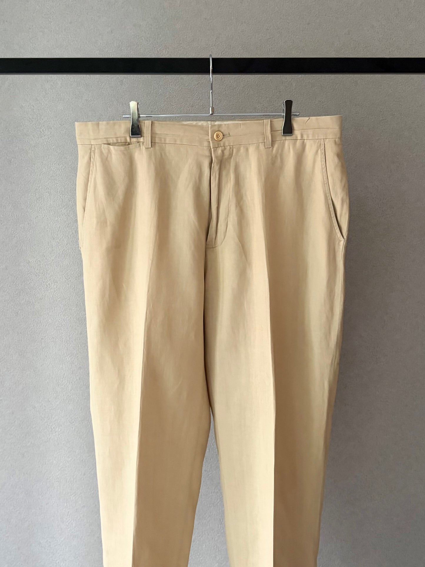 00's Polo Ralph Lauren linen×silk slacks