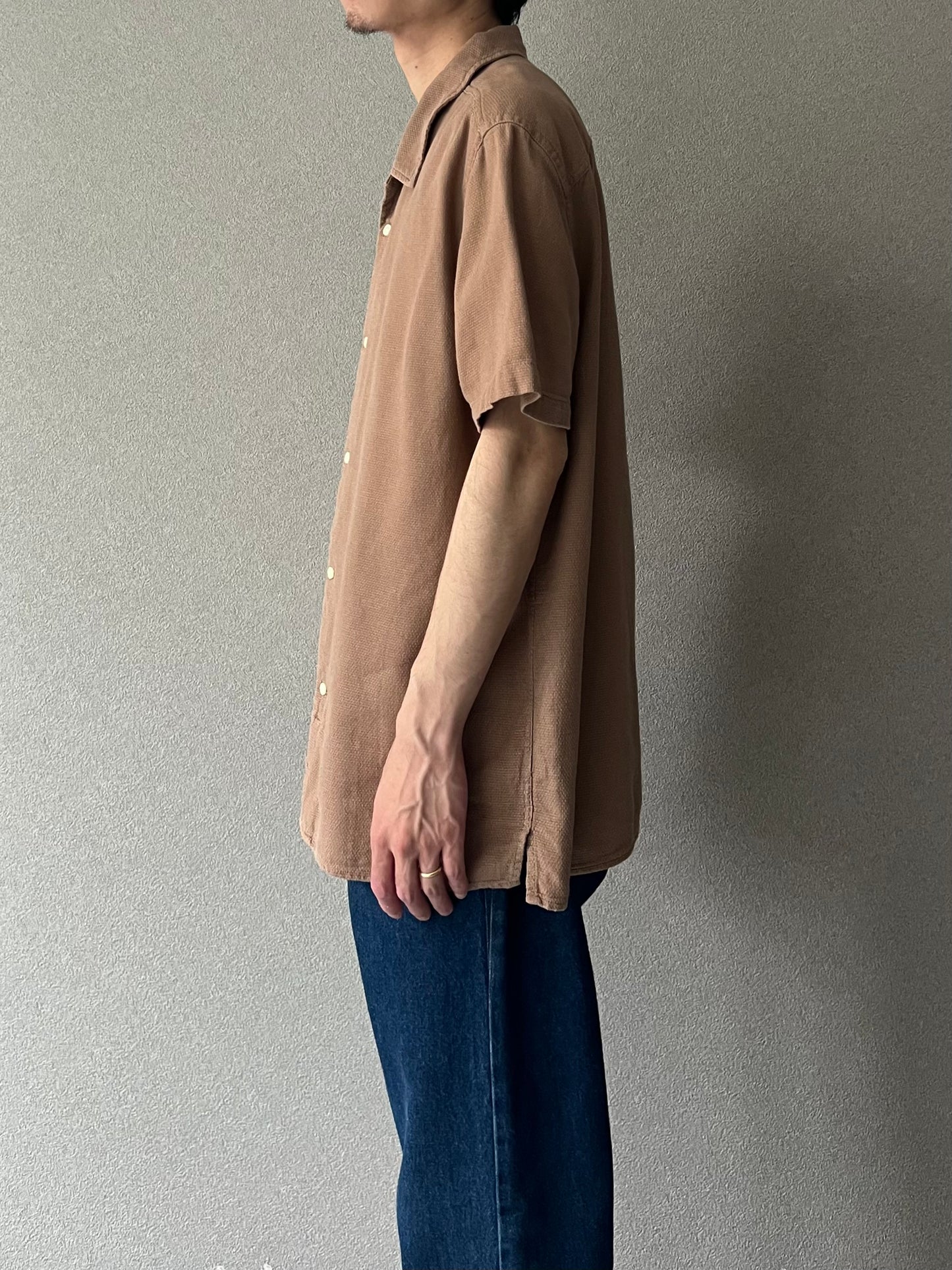 00's GAP open collar shirt