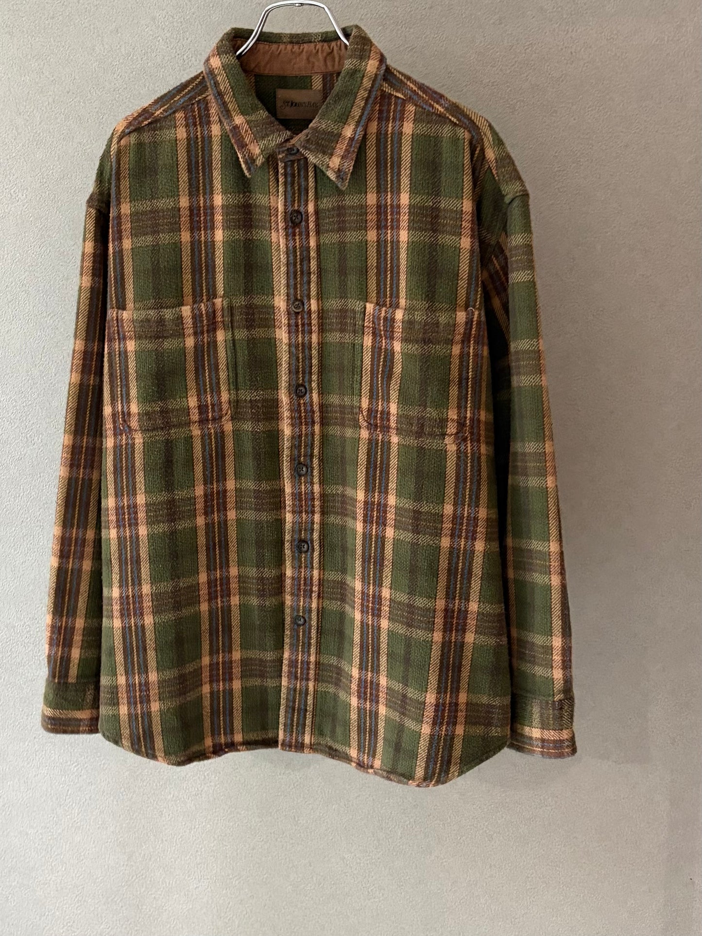00's ST.JOHN'S BAY flannel shirt