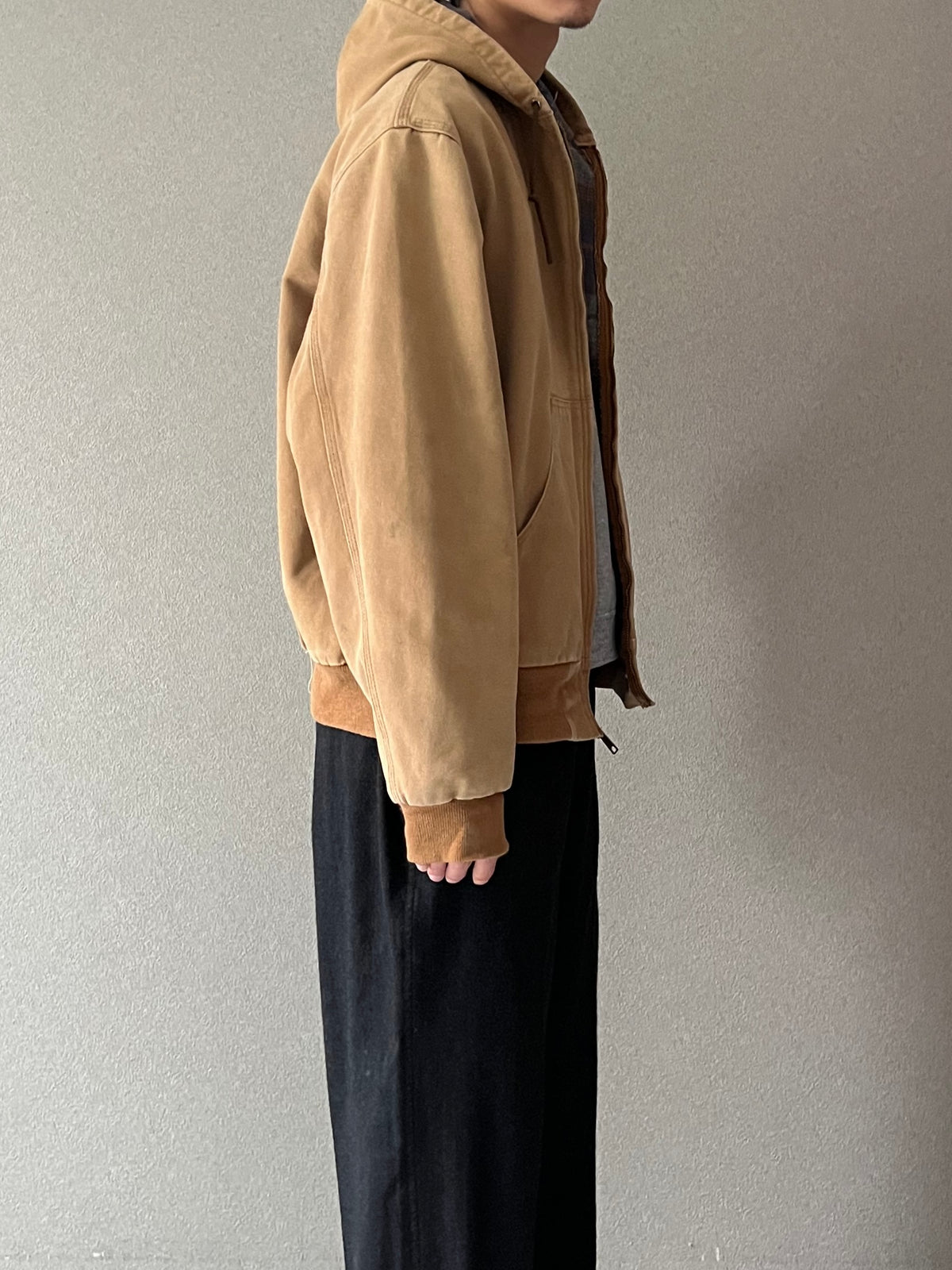 80's carhartt flannel lining work jacket "Made in USA"