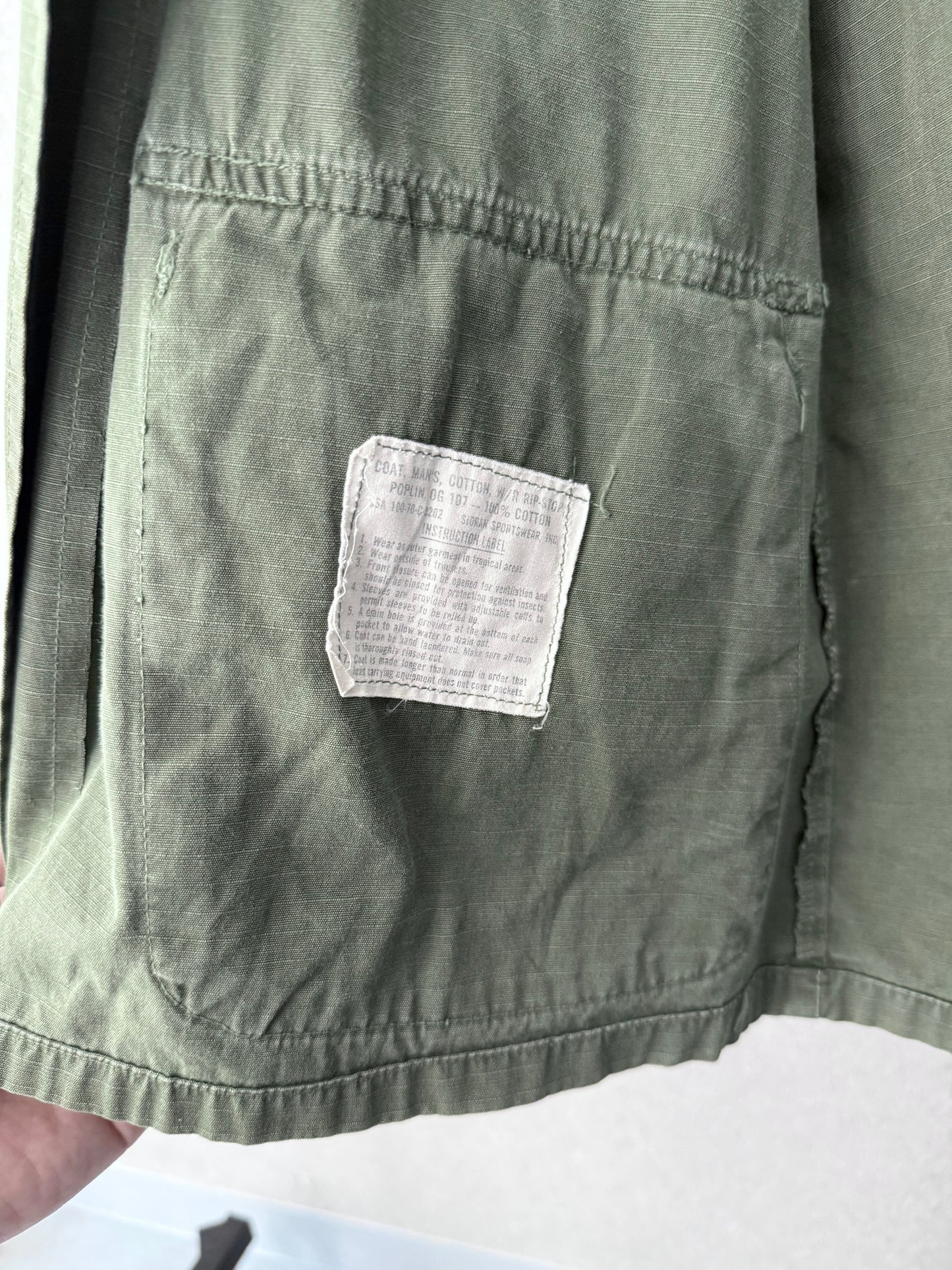 70's US.ARMY jungle fatigue jacket