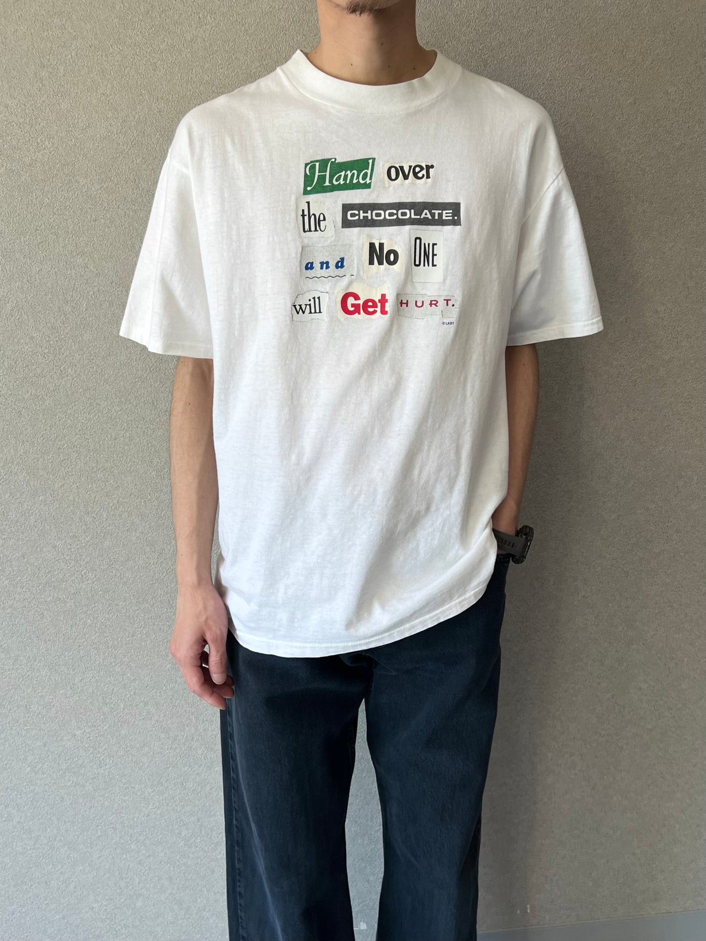 90's UNKNOWN message t-shirt