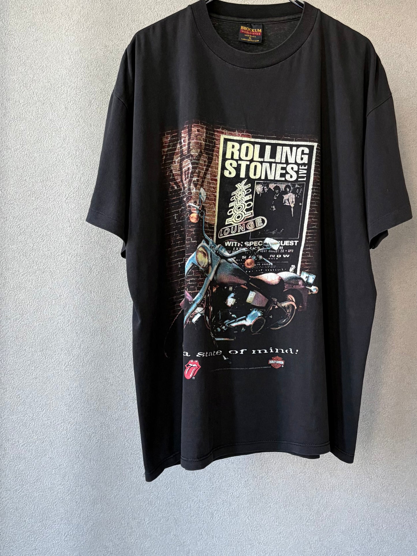 90's The Rolling Stones × Harley-Davidson t-shirt "Made in USA"