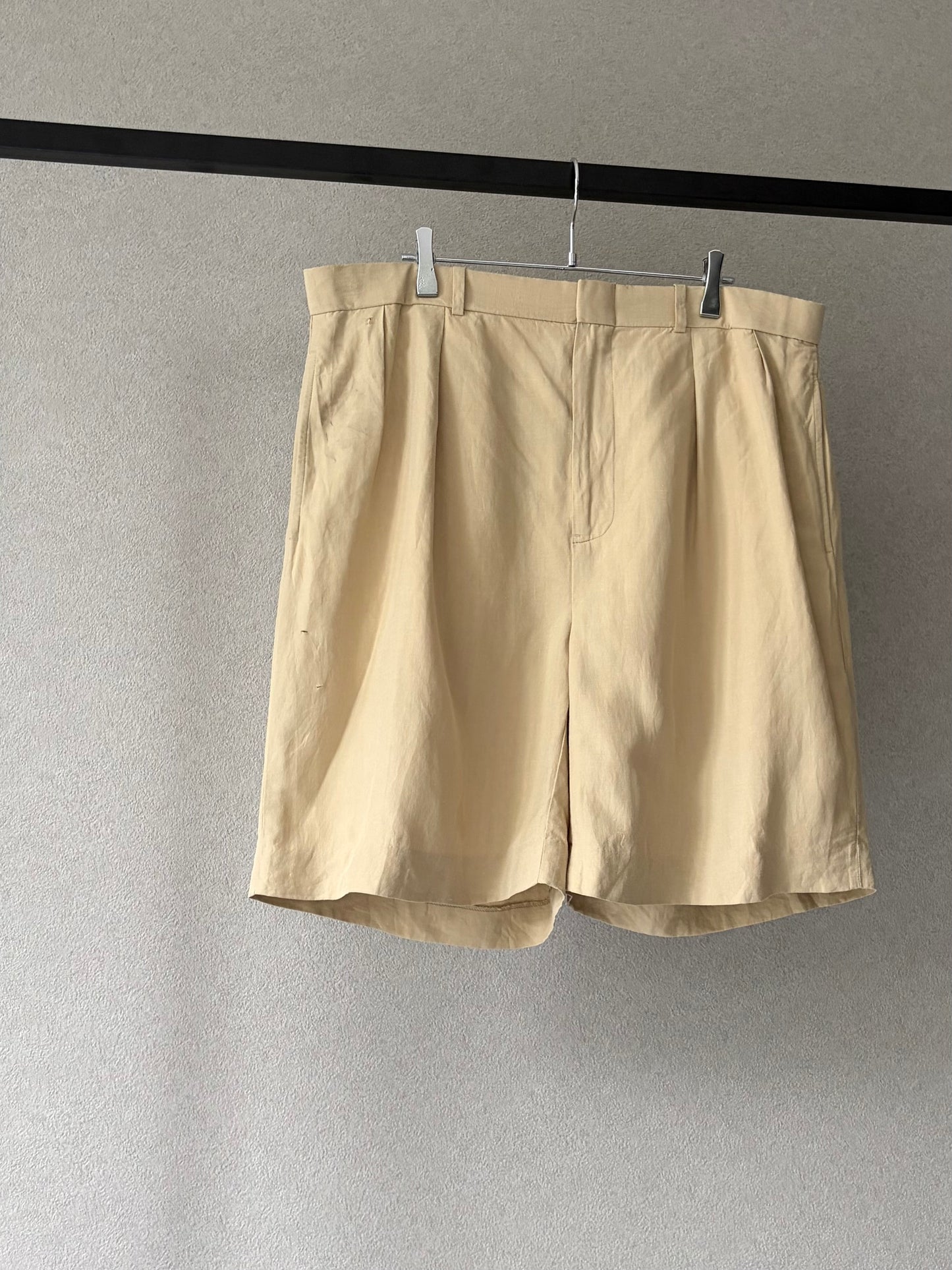 90's Polo Ralph Laure linen×silk shorts