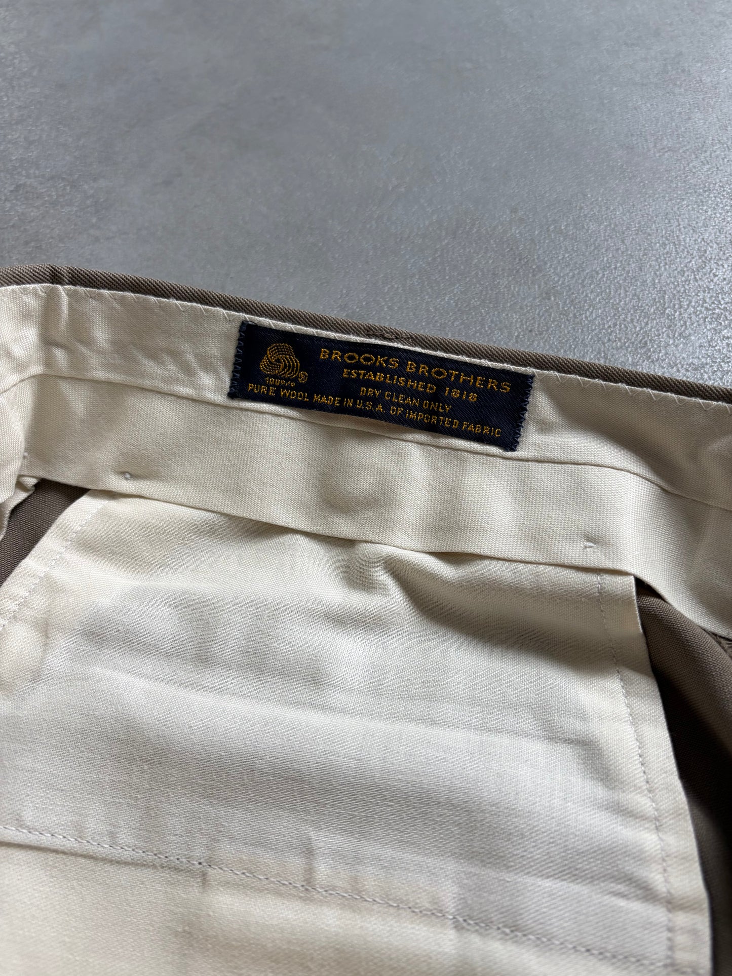 80's Brooks Brothers wool slacks "Made in USA"