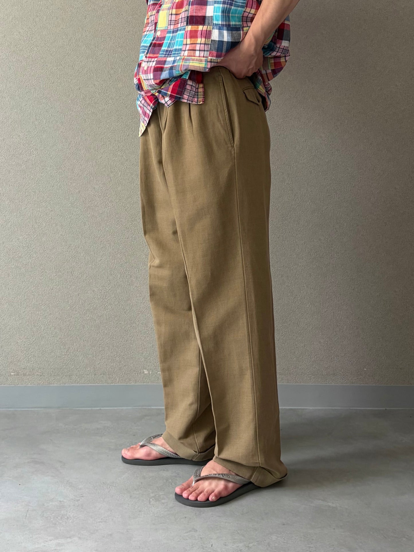 00's DOCKERS linen × cotton slacks