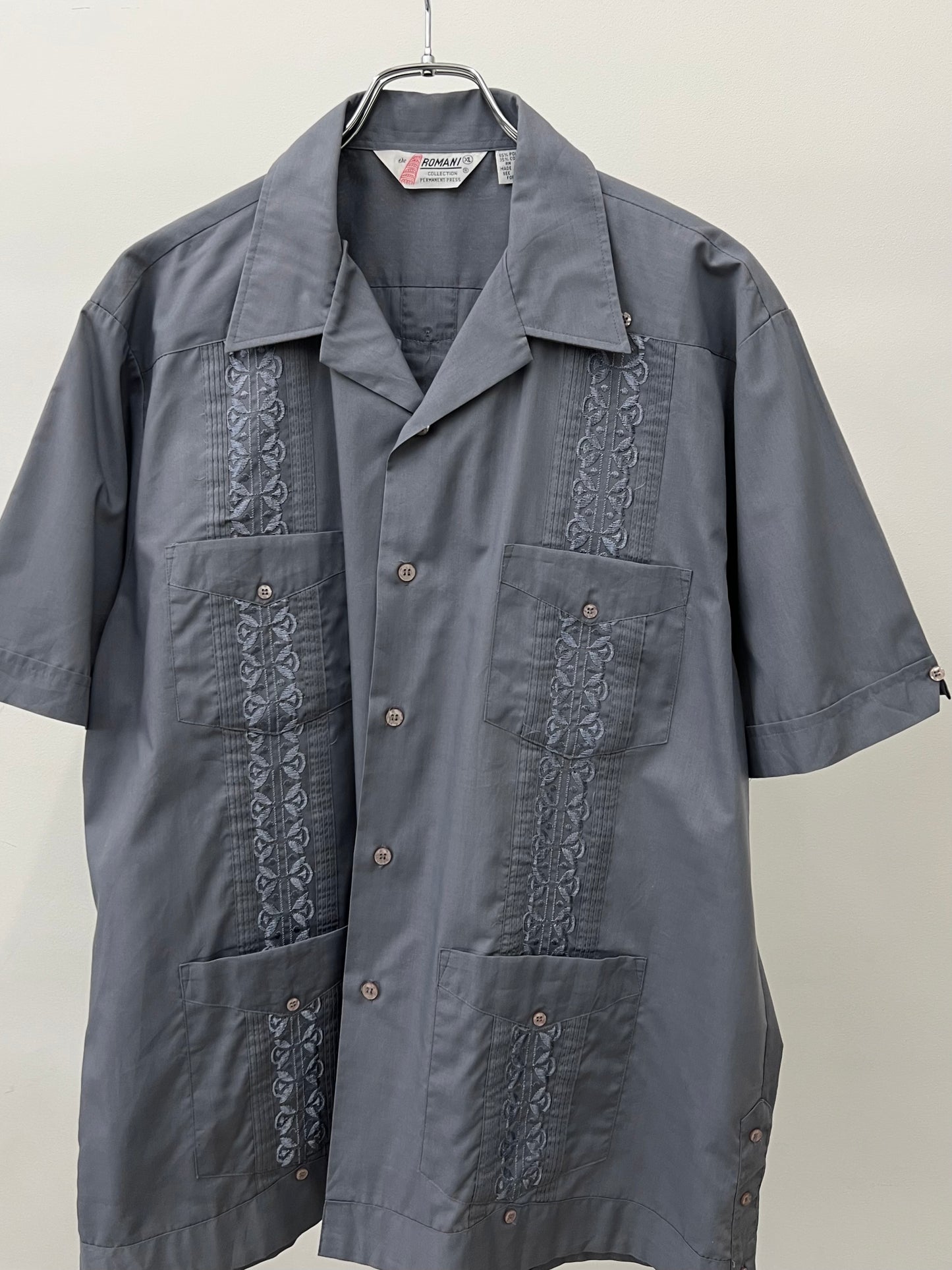 90's ROMANI guayabera shirt