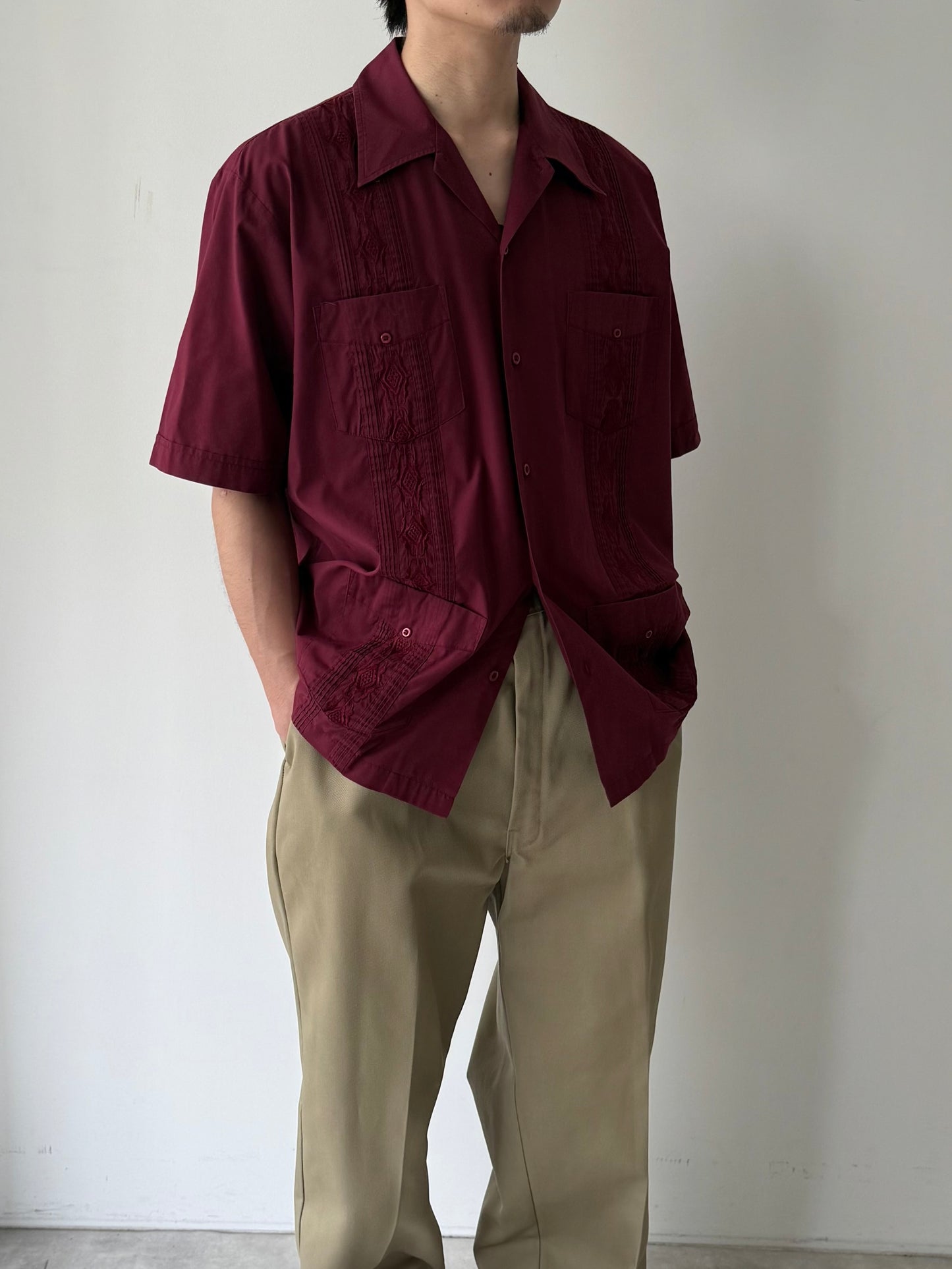 00's FALCON BAY guayabera shirt