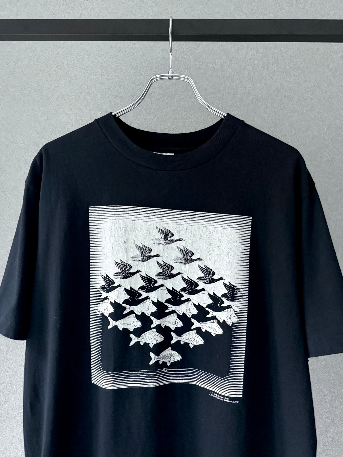 90's M.C.ESCHER HEIRS t-shirt "Made in USA"