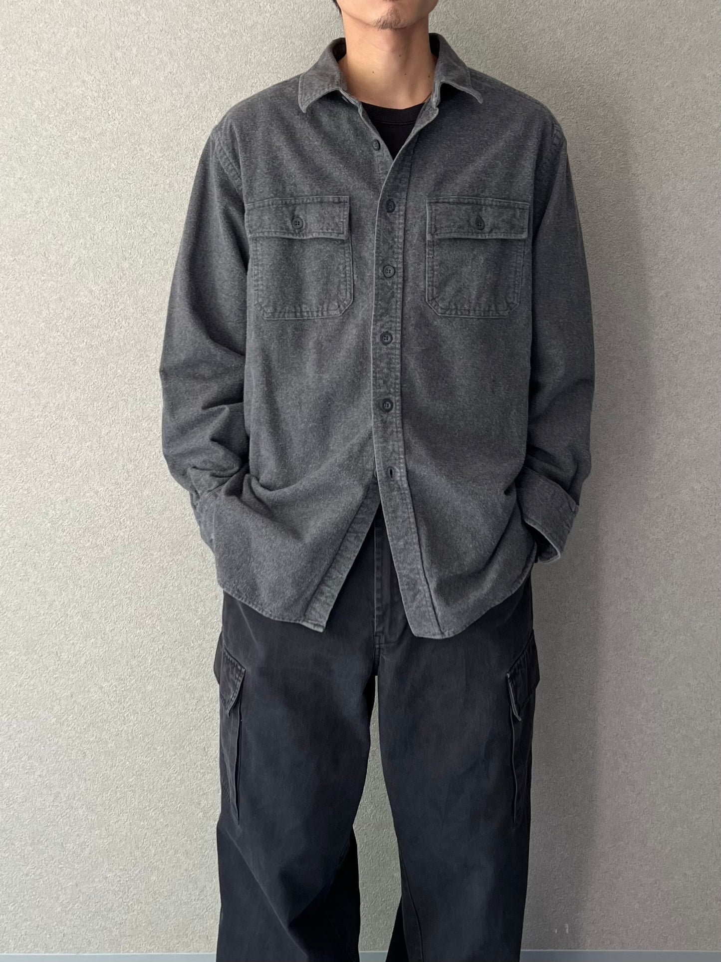 00's L.L.BEAN chamios cloth shirt