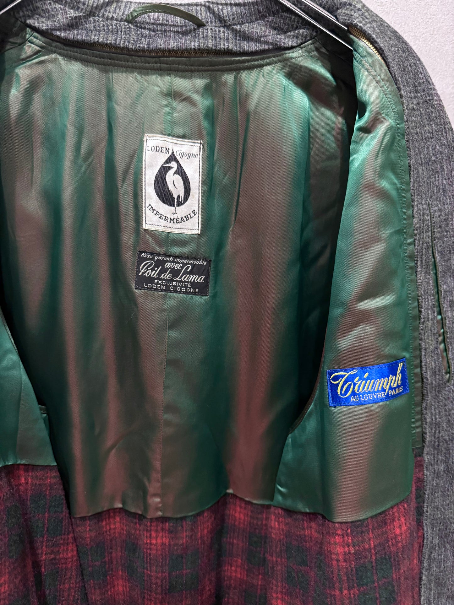 60's VINTAGE wool chester coat