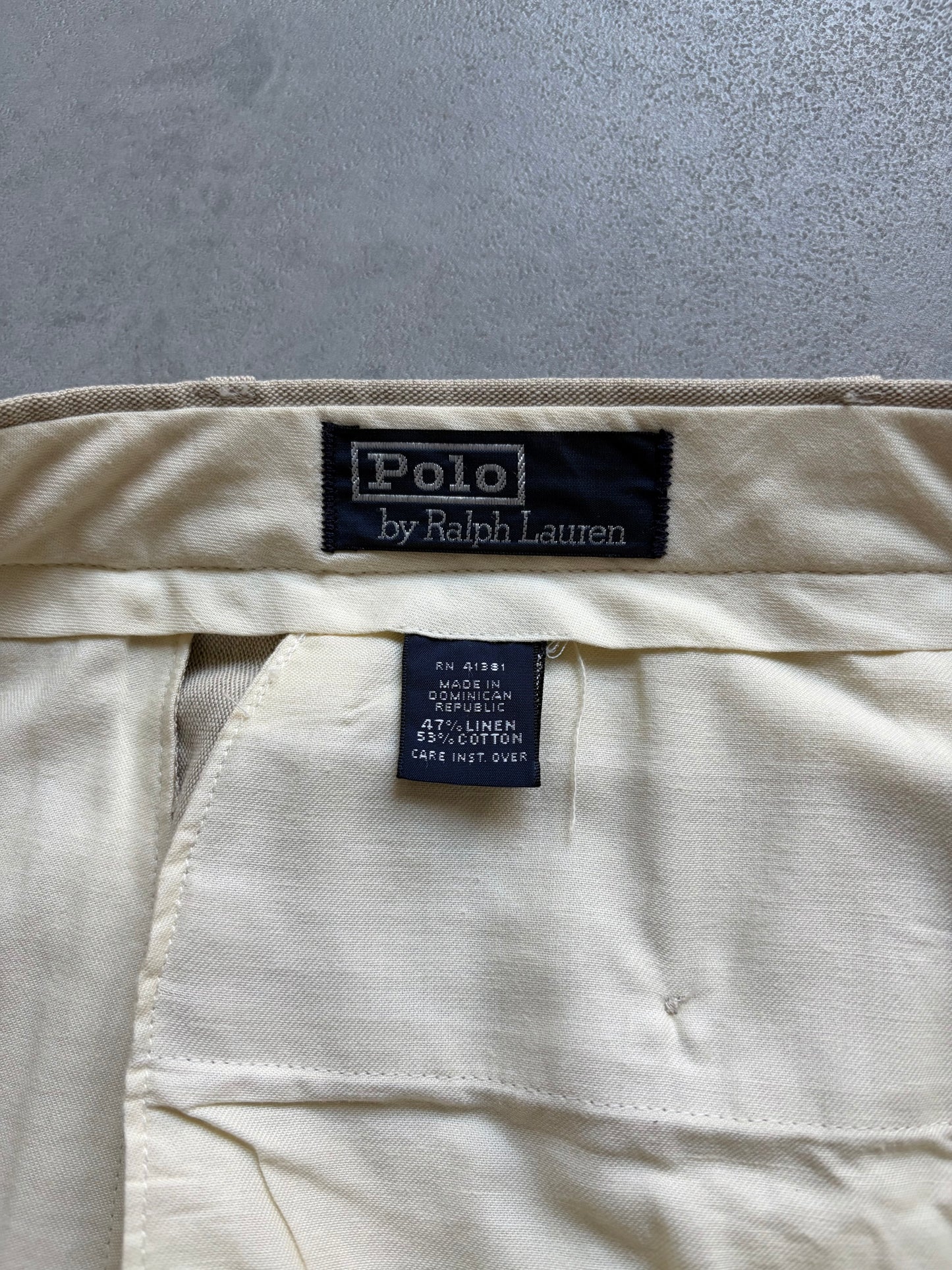 90's Polo Ralph Lauren linen×cotton slacks