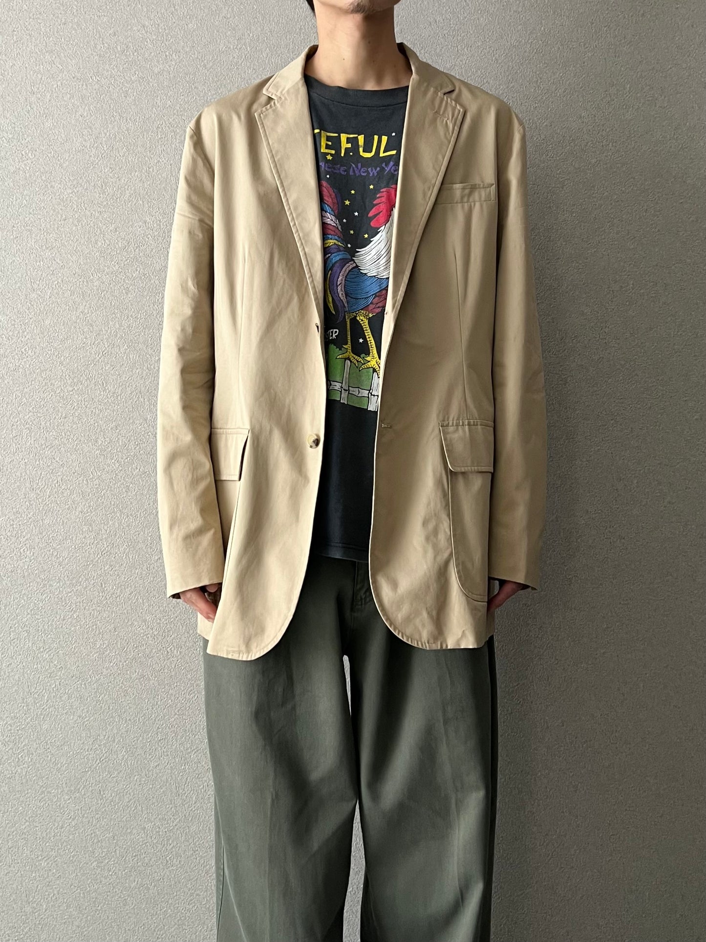 90's Polo Ralph Lauren cotton tailored jacket "Made in MACAU"