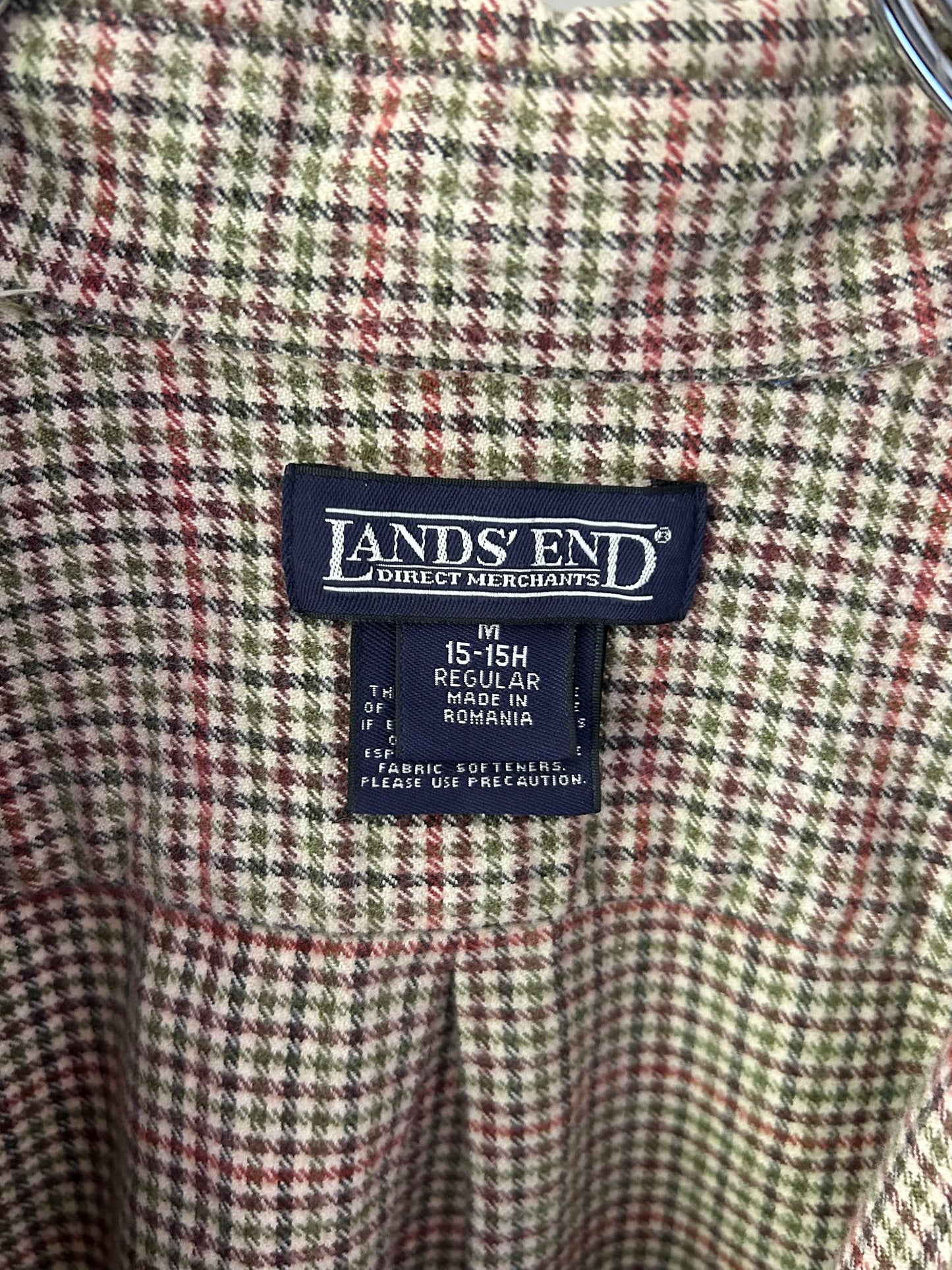 90's LANDS' END flannel shirt