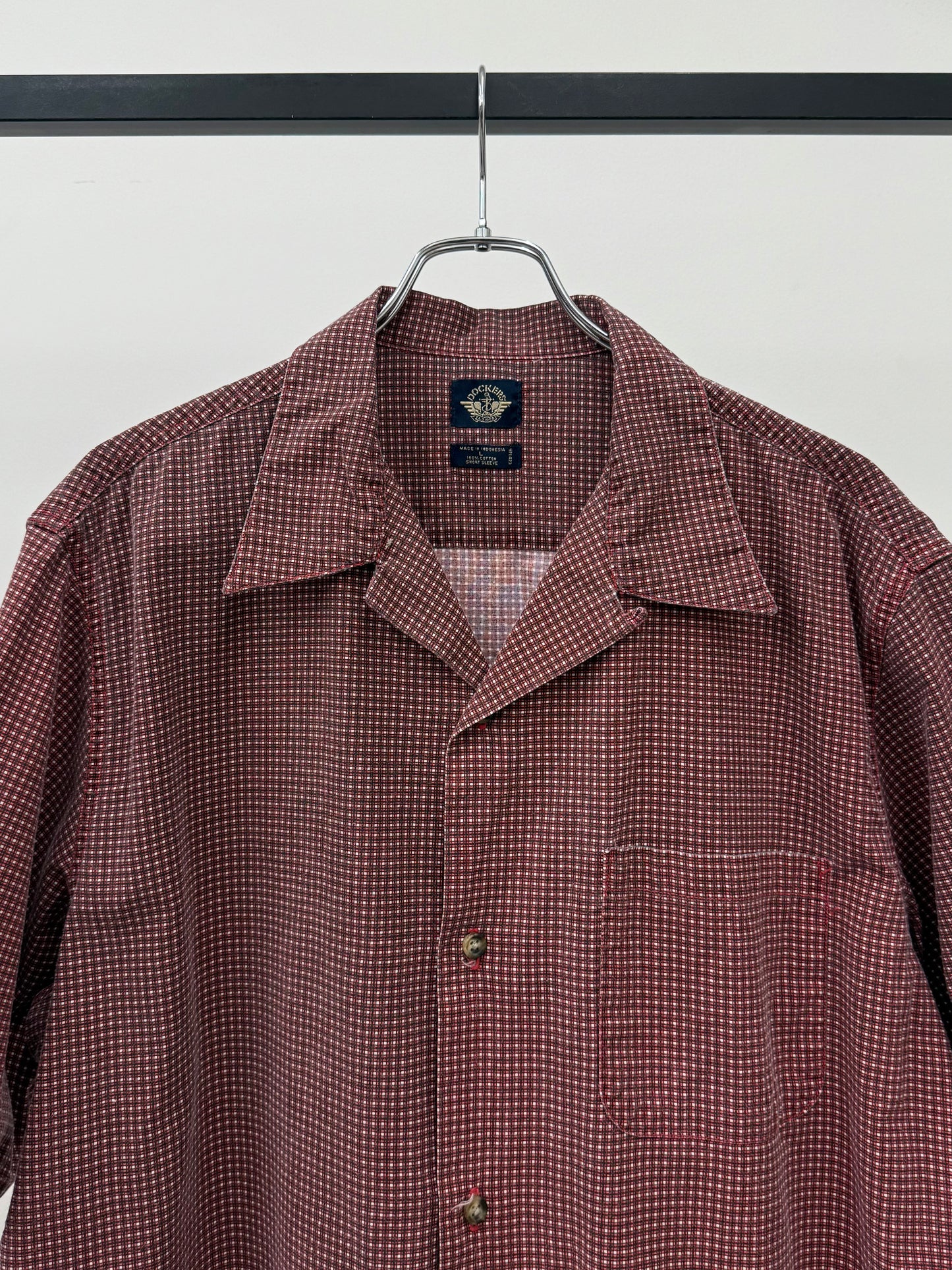 00's DOCKERS open collar shirt