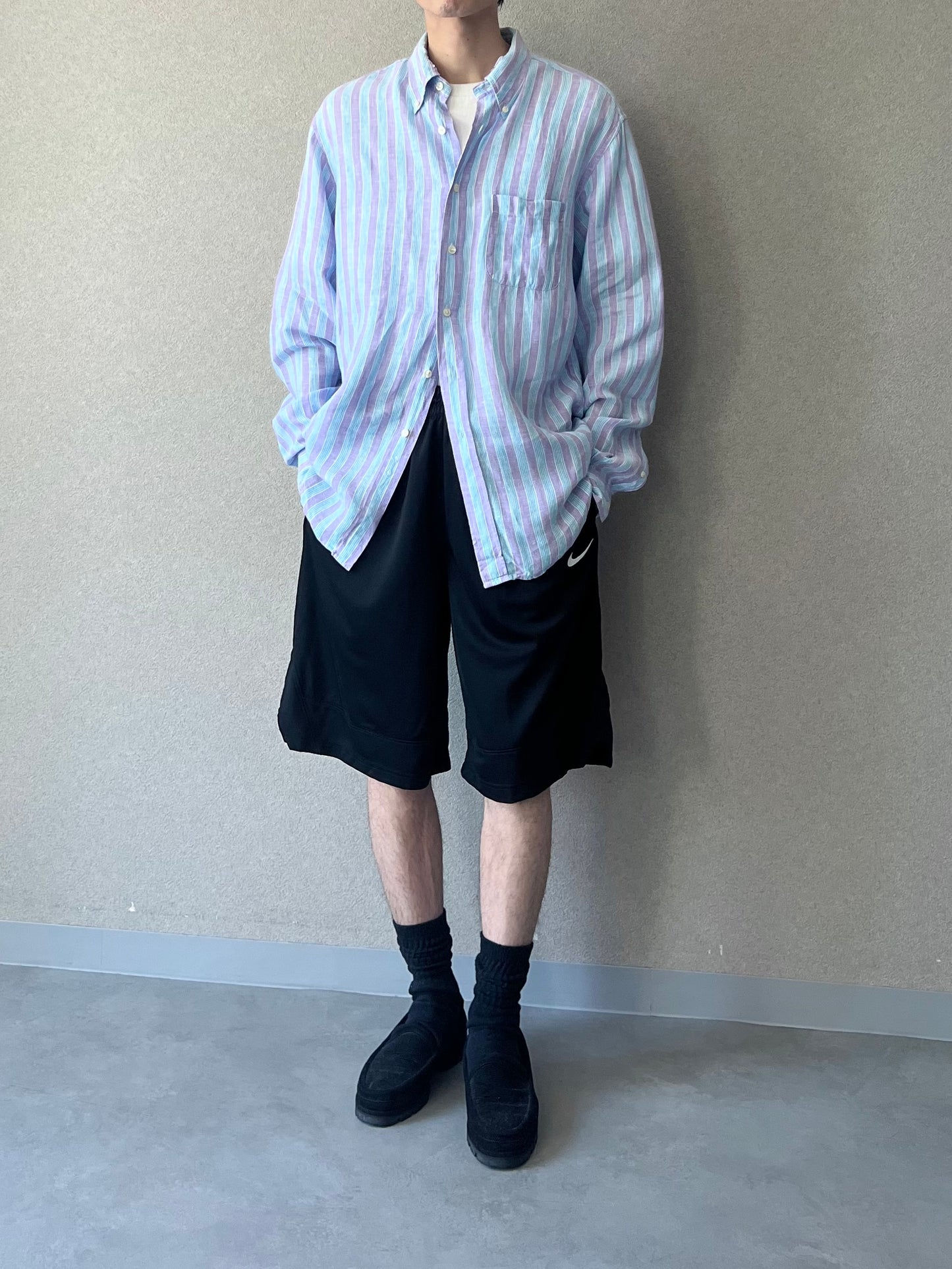 00's Brooks Brothers linen BD shirt