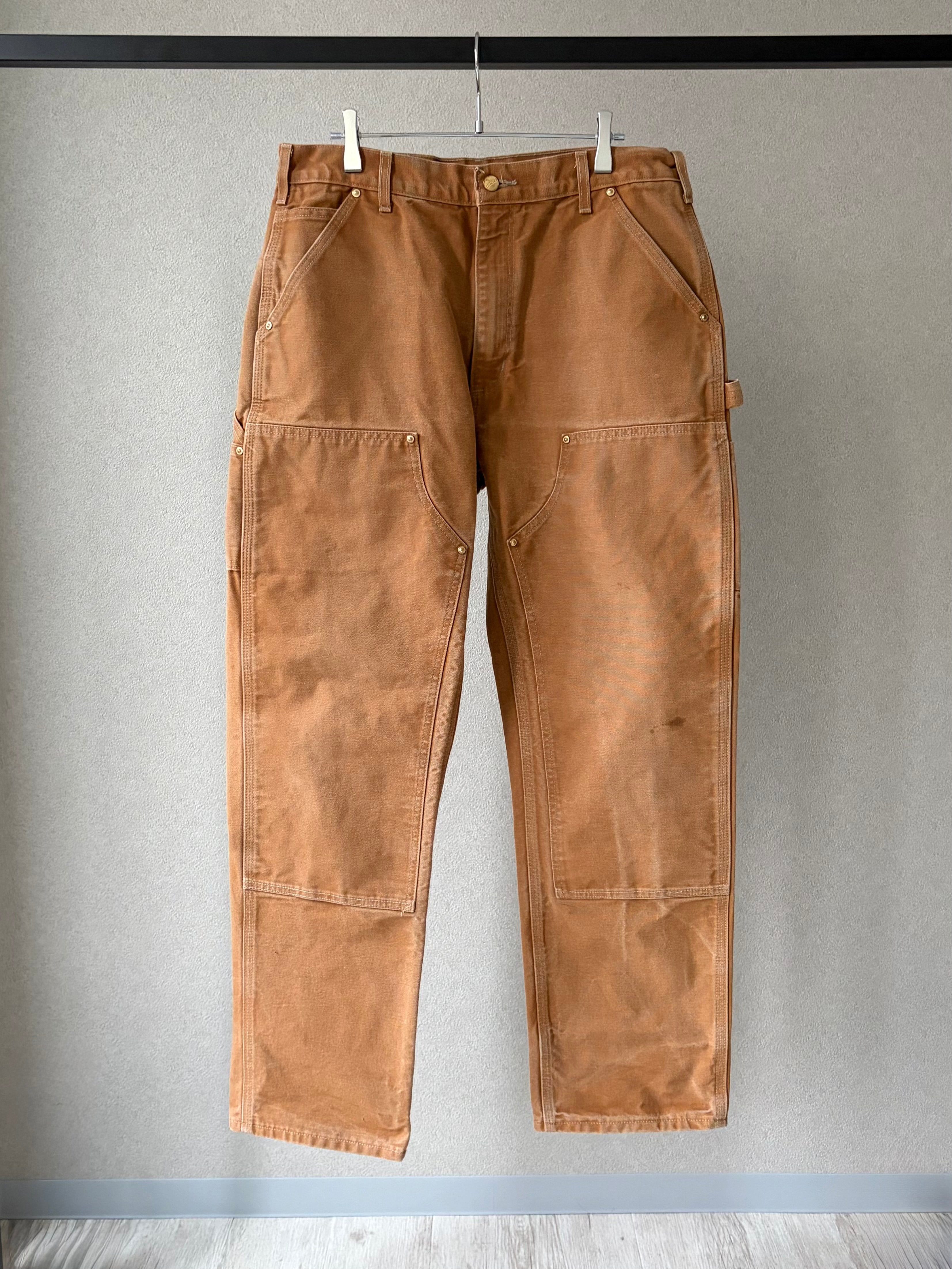 【破格】carhartt double knee painter pants Carhartt Duck Double Knee Painter Pants Brown W32 L32 Used Vintage
