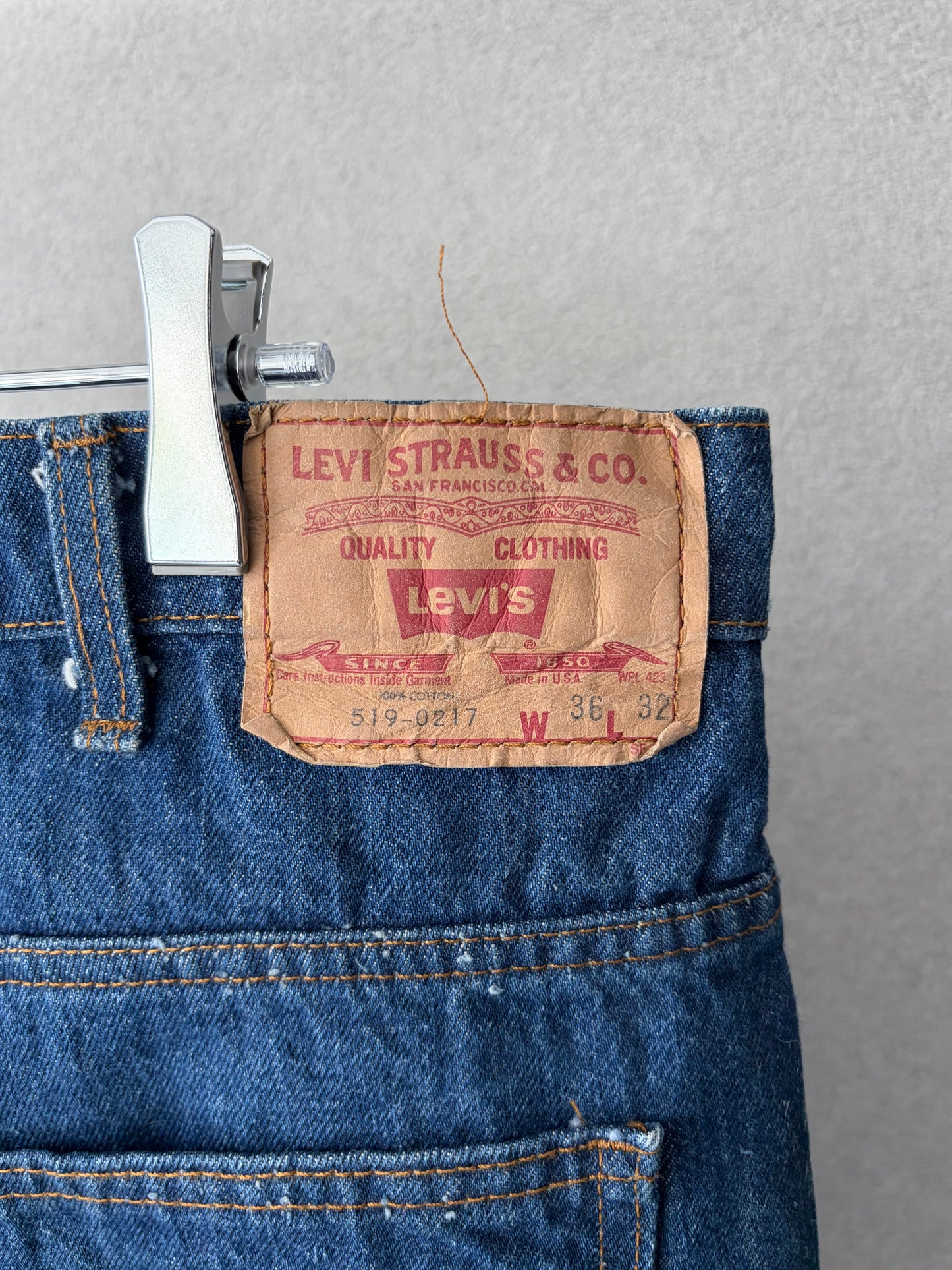 80's Levi's 519 denim pants "Made in USA"
