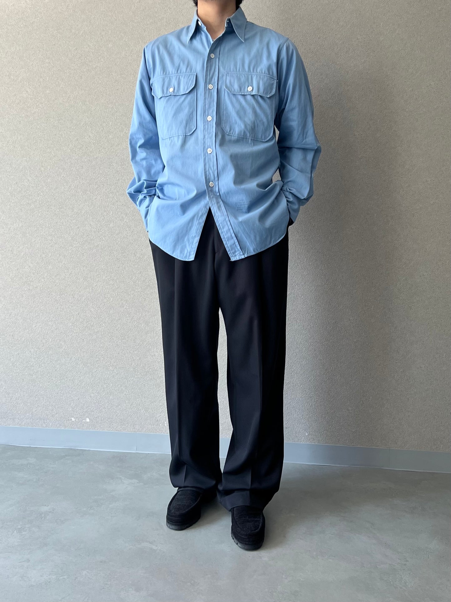 00's PAZONI wool slacks "Made in ITALY"