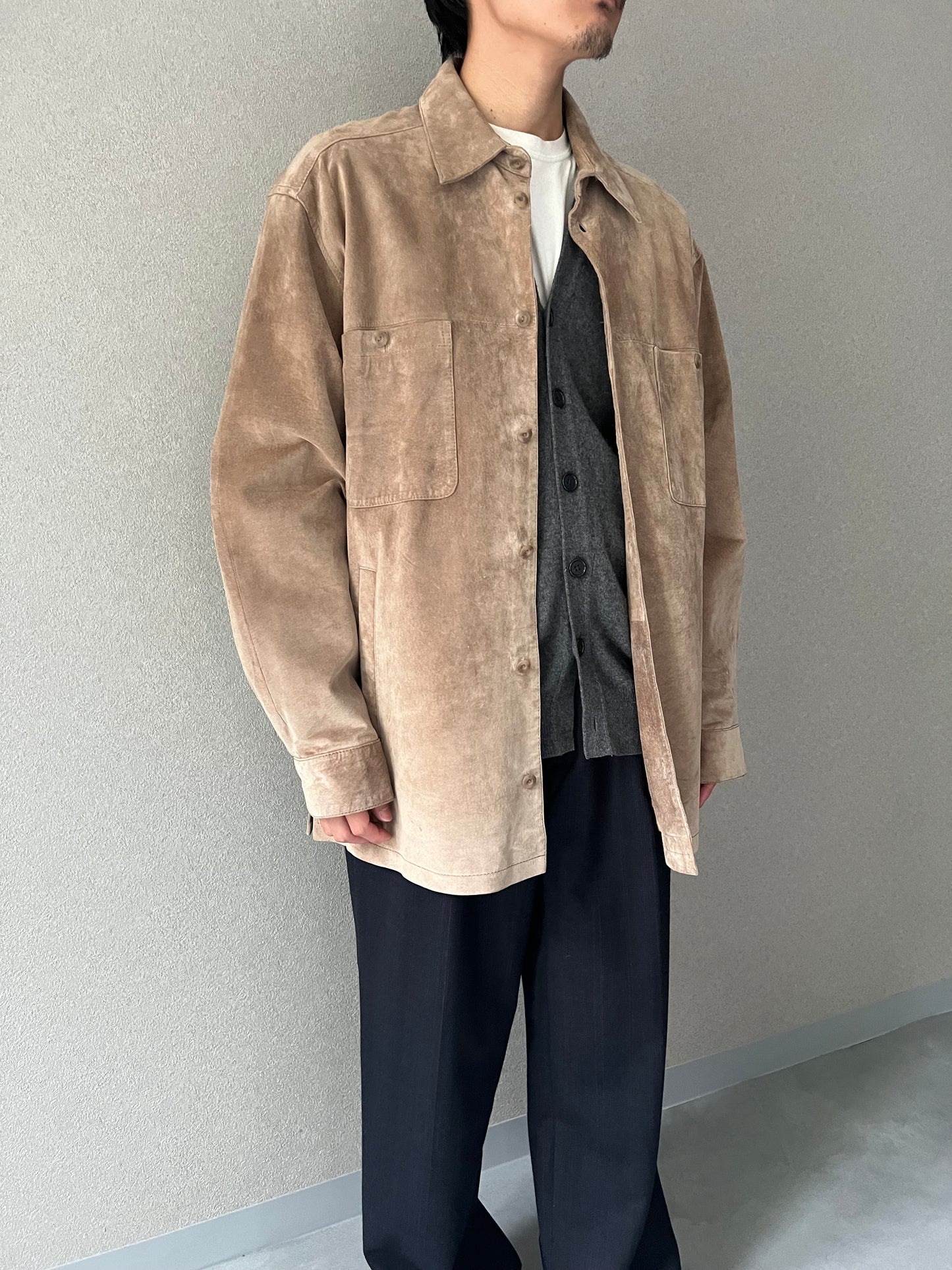 90's PERRY ELLIS leather jacket